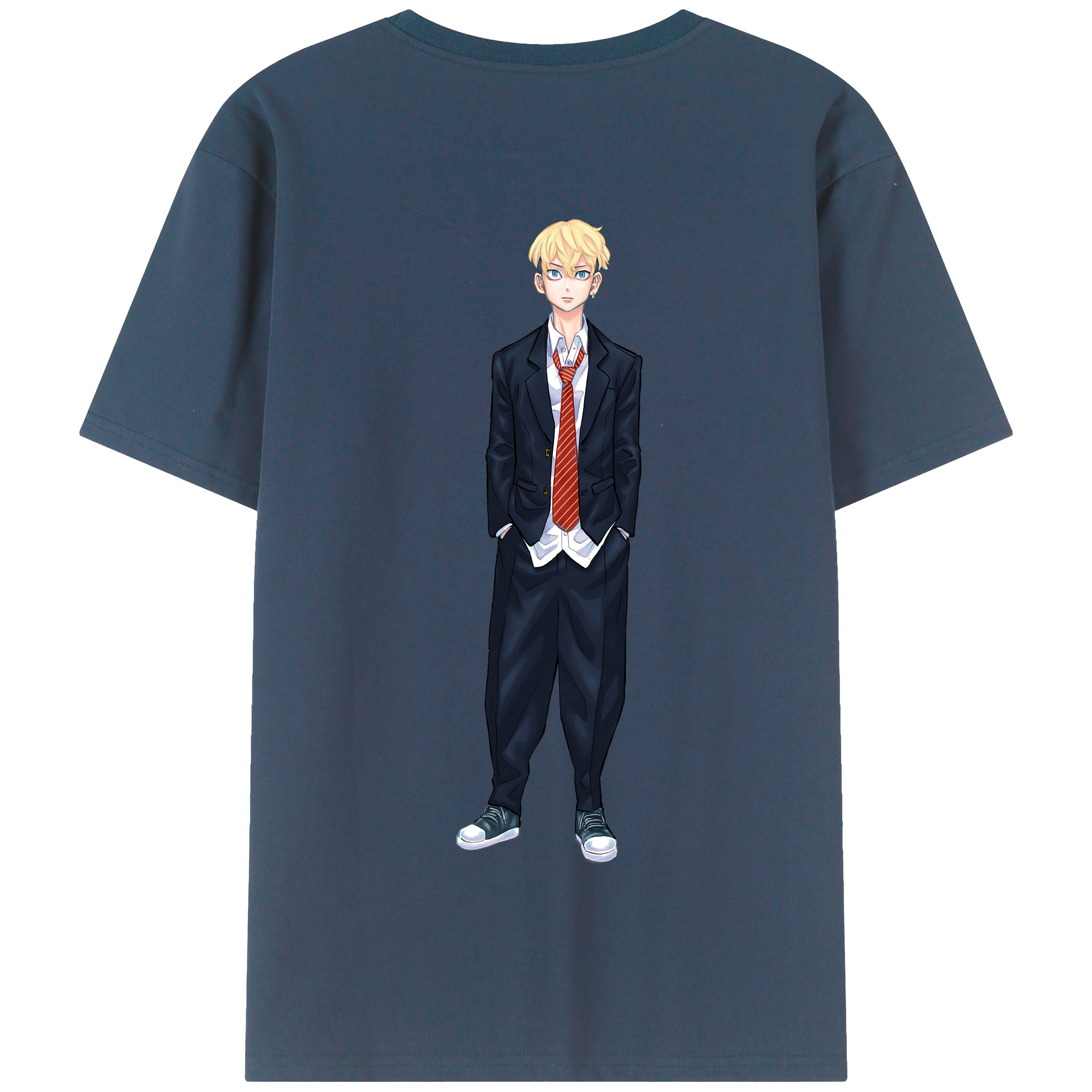 （画像用） 東京リベンジャーズ Tokyo Revengers 綿100％半袖Tシャツ（背面プリント）
