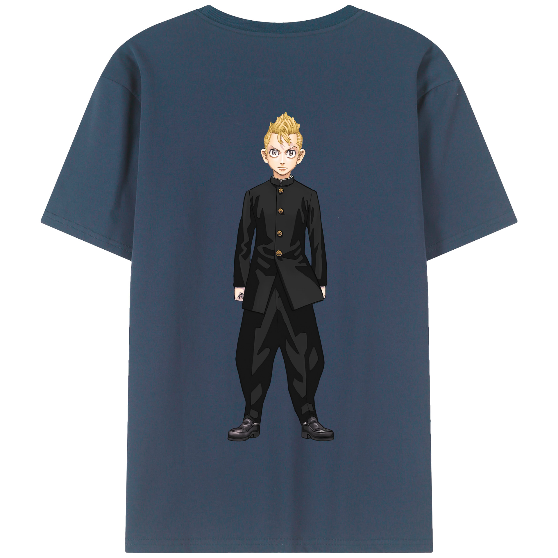（画像用） 東京リベンジャーズ Tokyo Revengers 綿100％半袖Tシャツ（背面プリント）