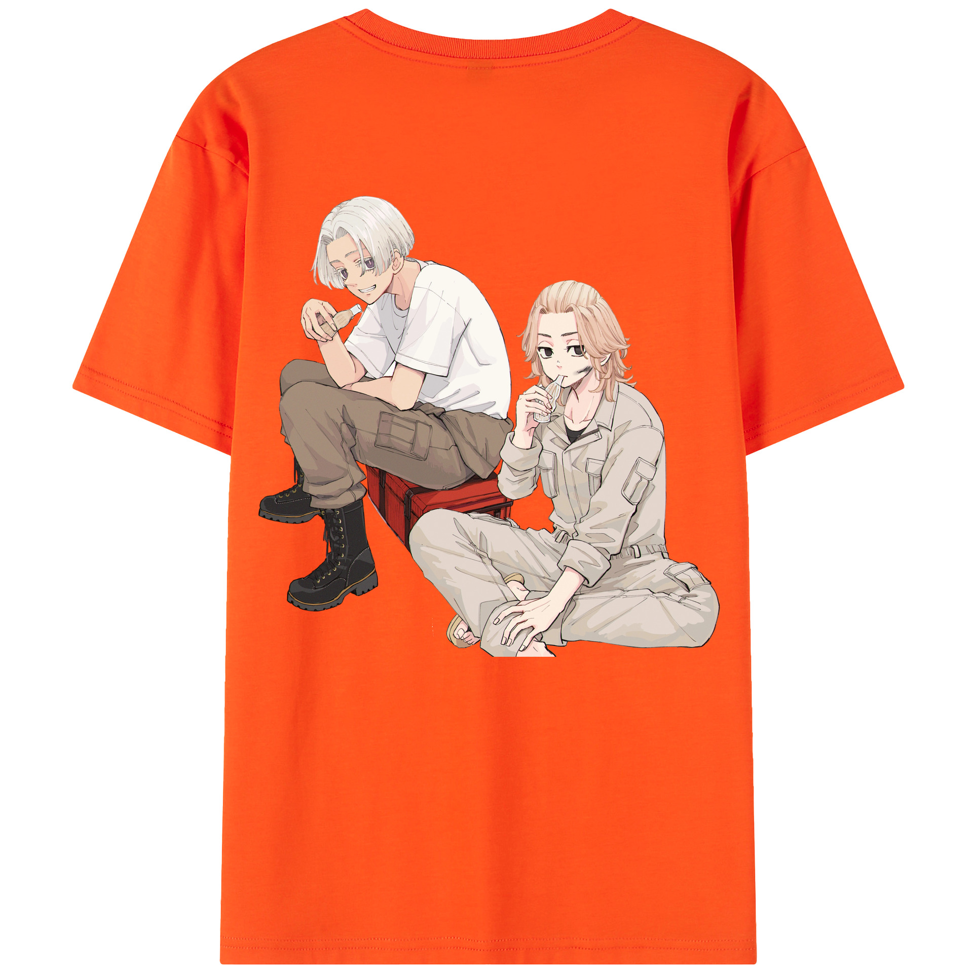 （画像用） 東京リベンジャーズ Tokyo Revengers 綿100％半袖Tシャツ（背面プリント）