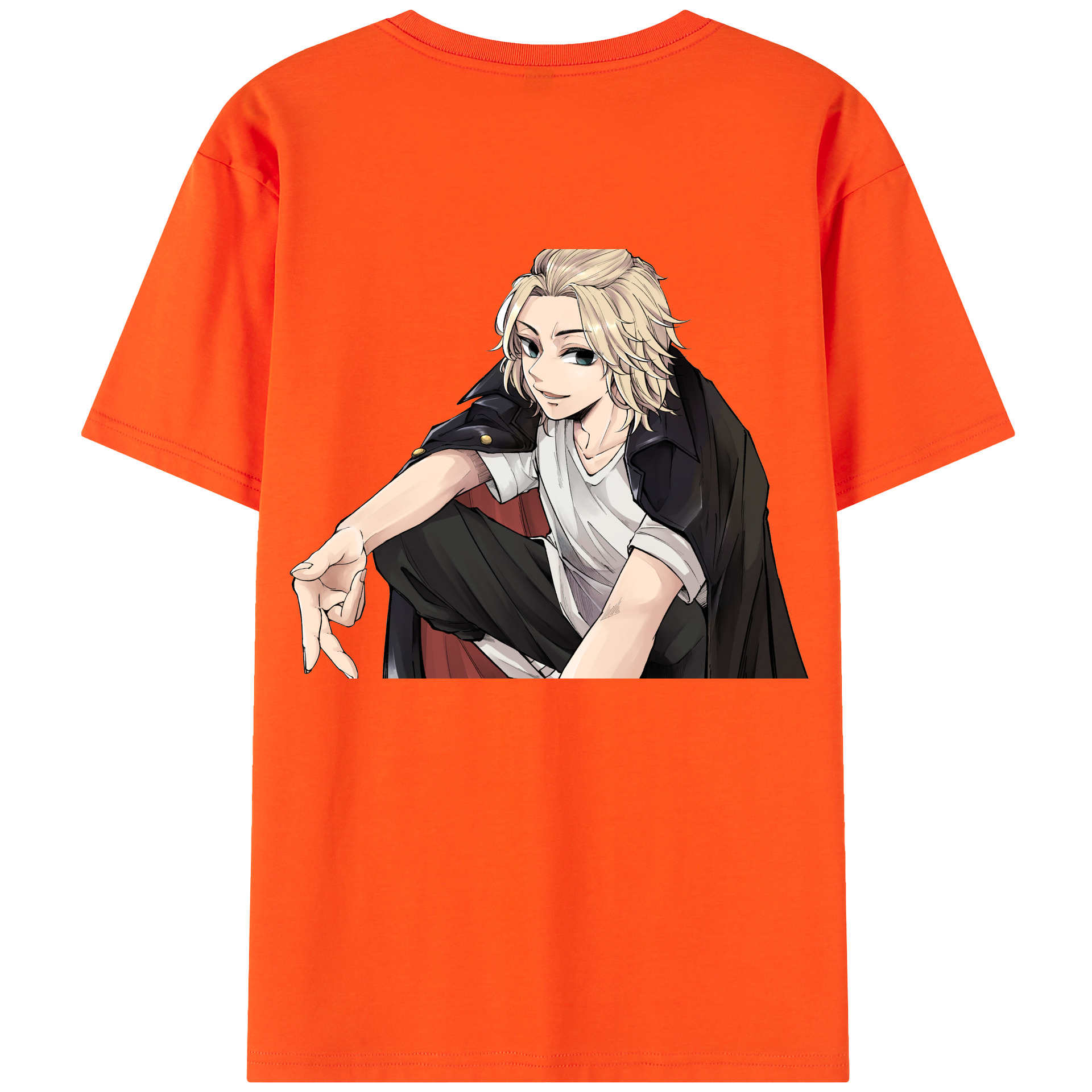 （画像用） 東京リベンジャーズ Tokyo Revengers 綿100％半袖Tシャツ（背面プリント）