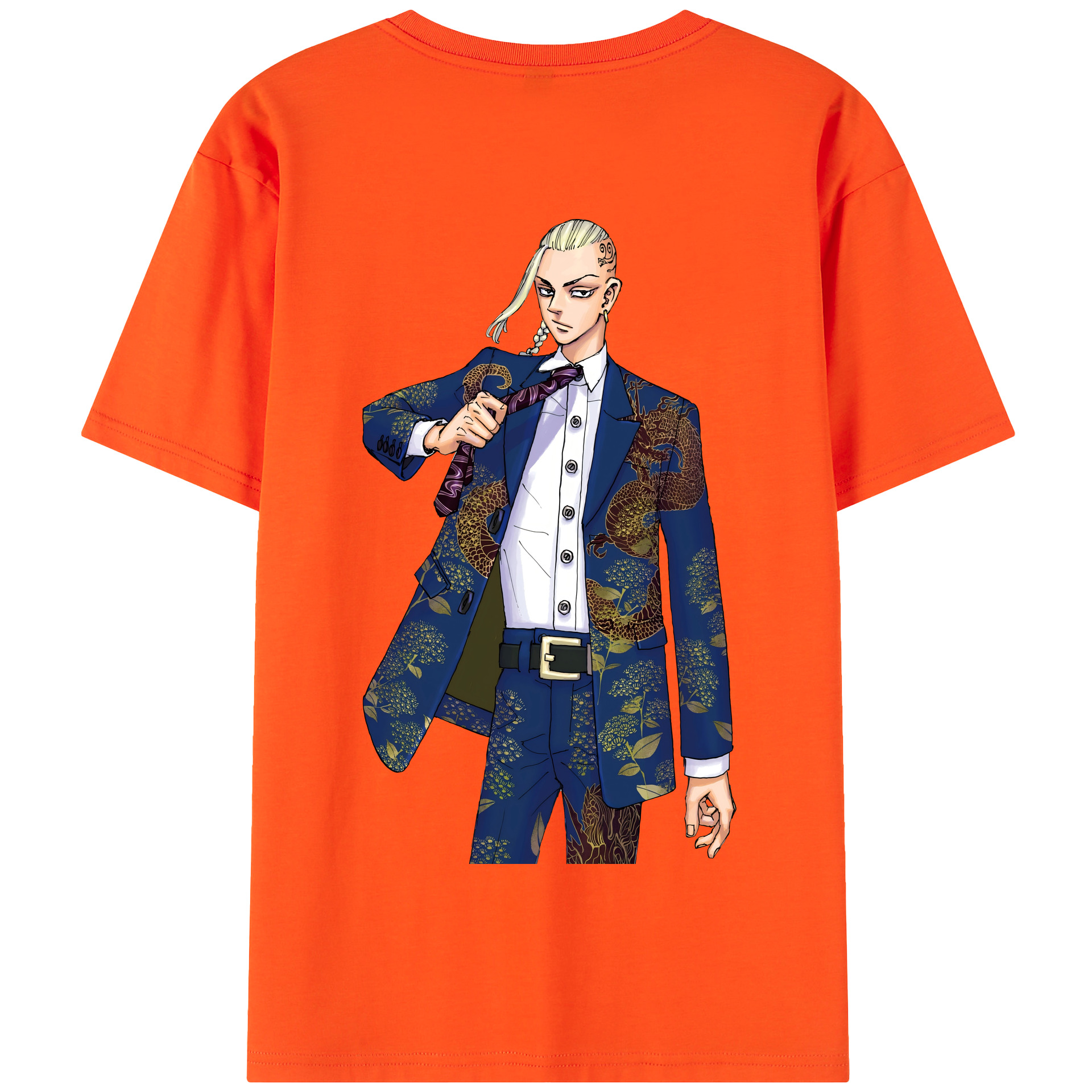 （画像用） 東京リベンジャーズ Tokyo Revengers 綿100％半袖Tシャツ（背面プリント）