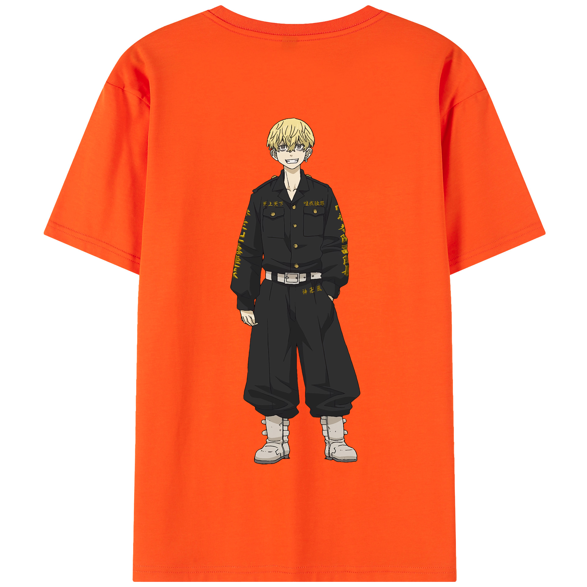 （画像用） 東京リベンジャーズ Tokyo Revengers 綿100％半袖Tシャツ（背面プリント）