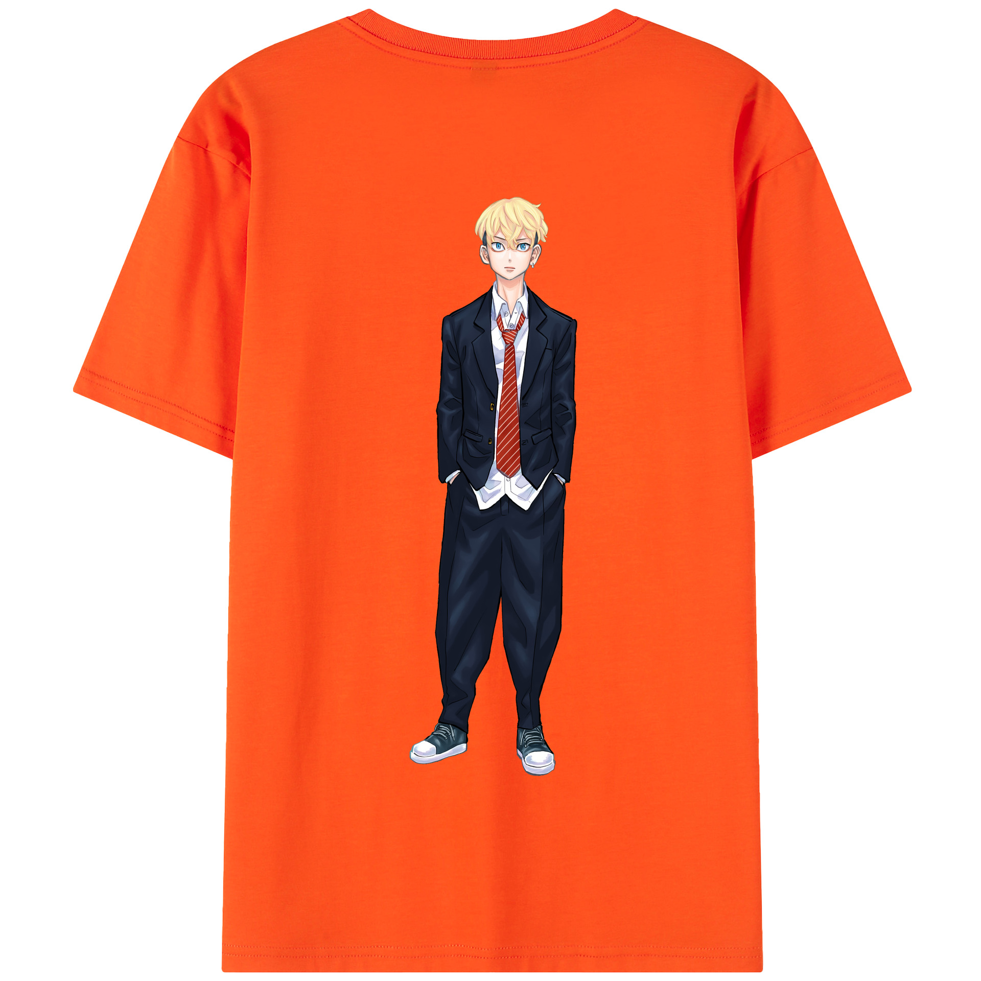 （画像用） 東京リベンジャーズ Tokyo Revengers 綿100％半袖Tシャツ（背面プリント）