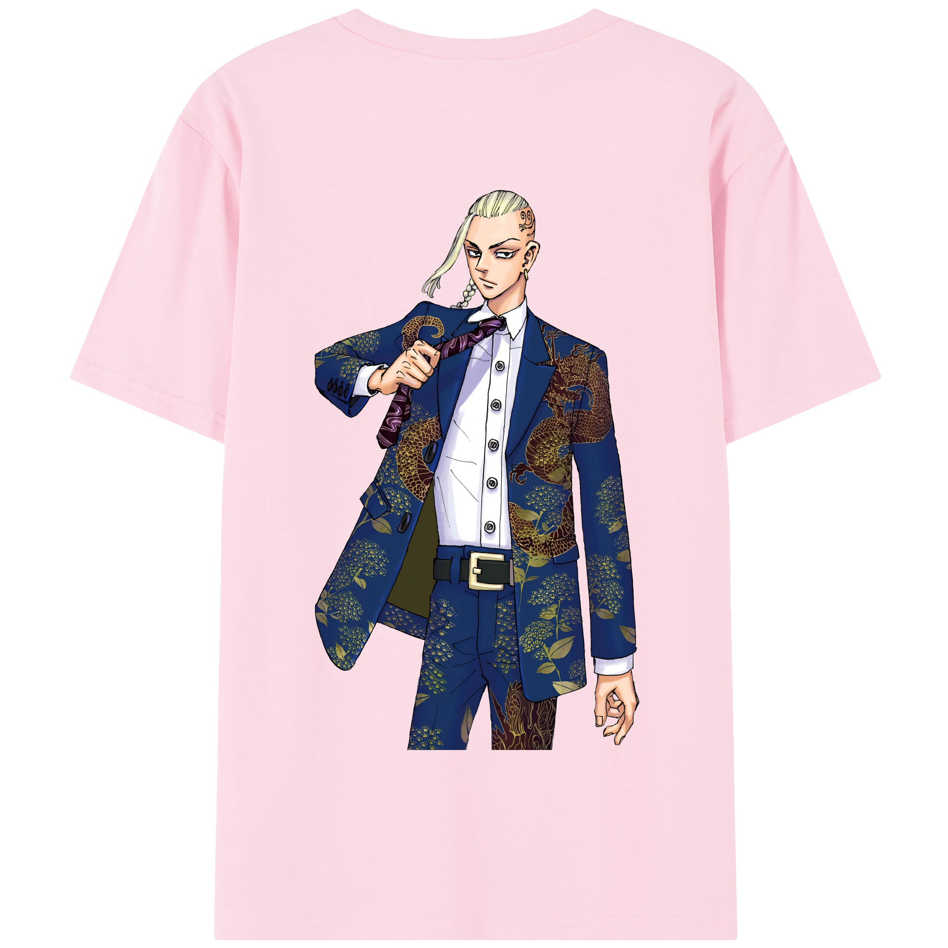 （画像用） 東京リベンジャーズ Tokyo Revengers 綿100％半袖Tシャツ（背面プリント）