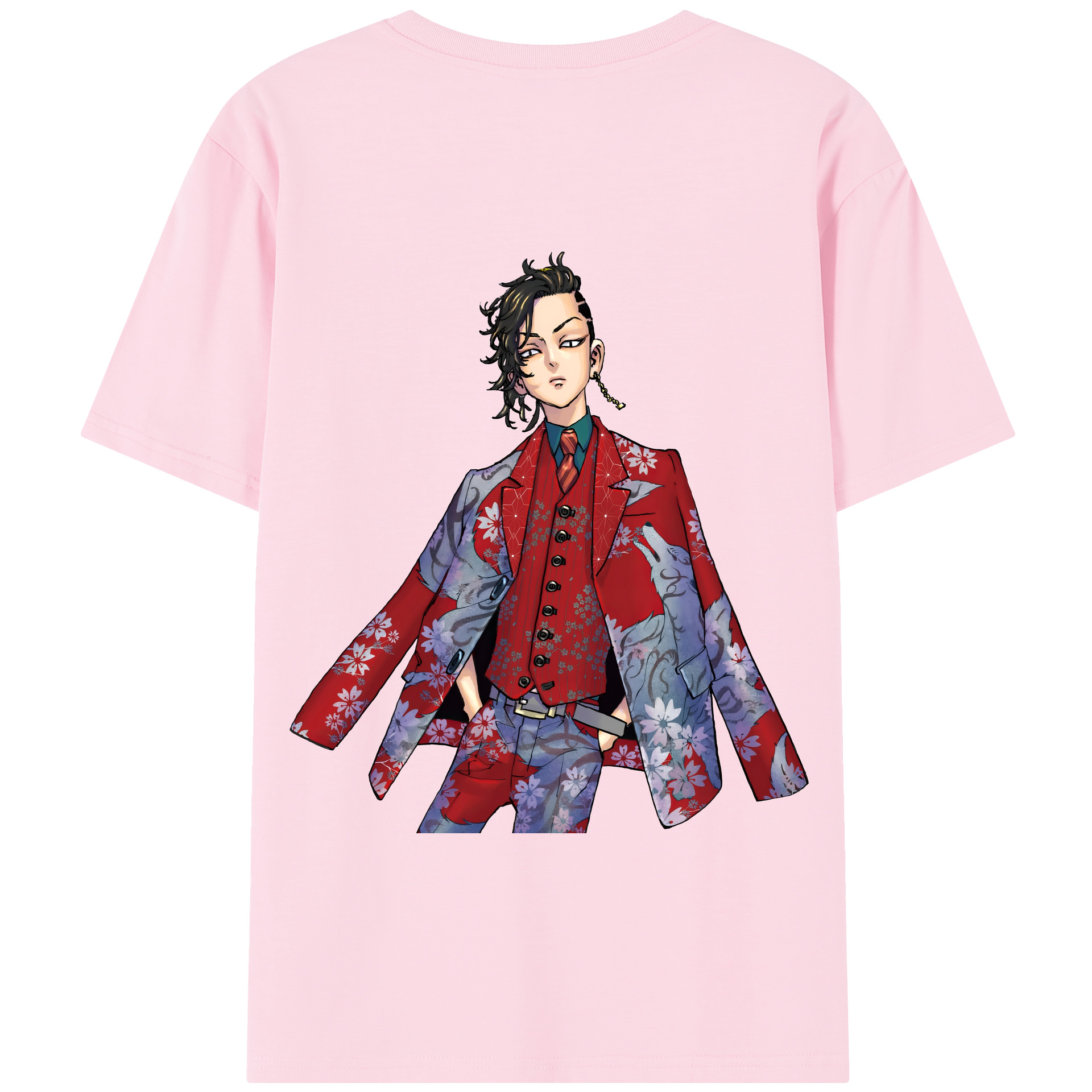 （画像用） 東京リベンジャーズ Tokyo Revengers 綿100％半袖Tシャツ（背面プリント）