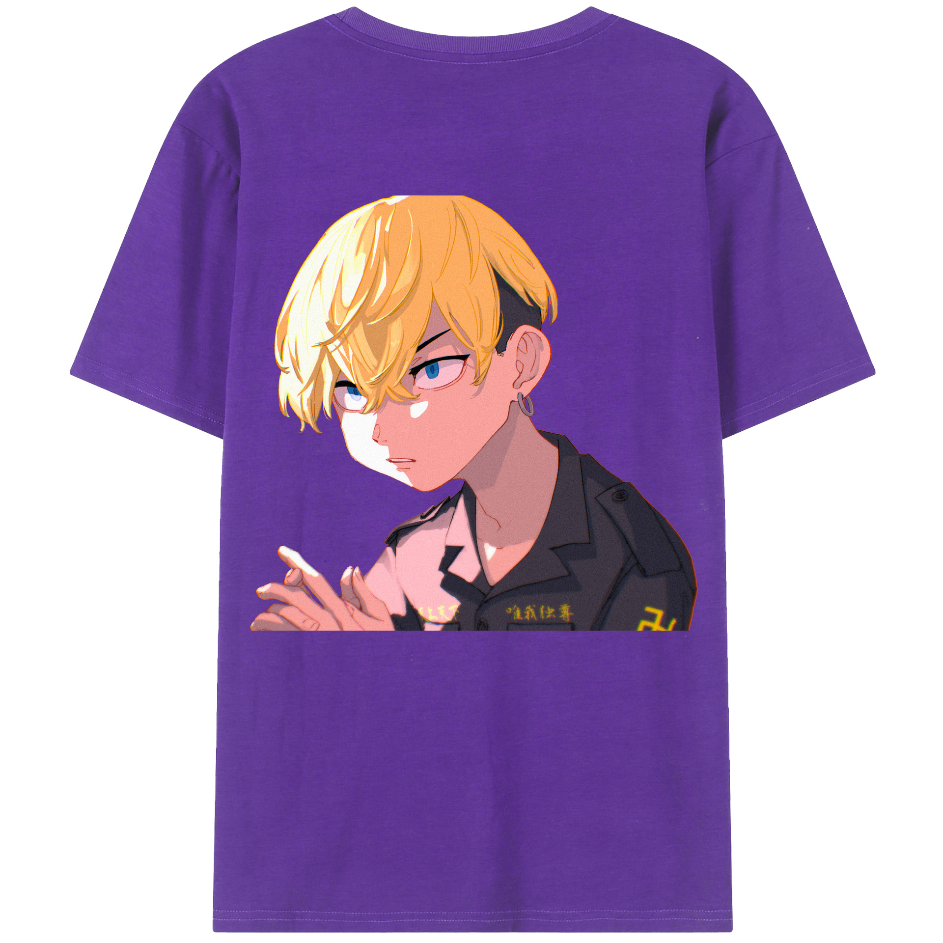 （画像用） 東京リベンジャーズ Tokyo Revengers 綿100％半袖Tシャツ（背面プリント）