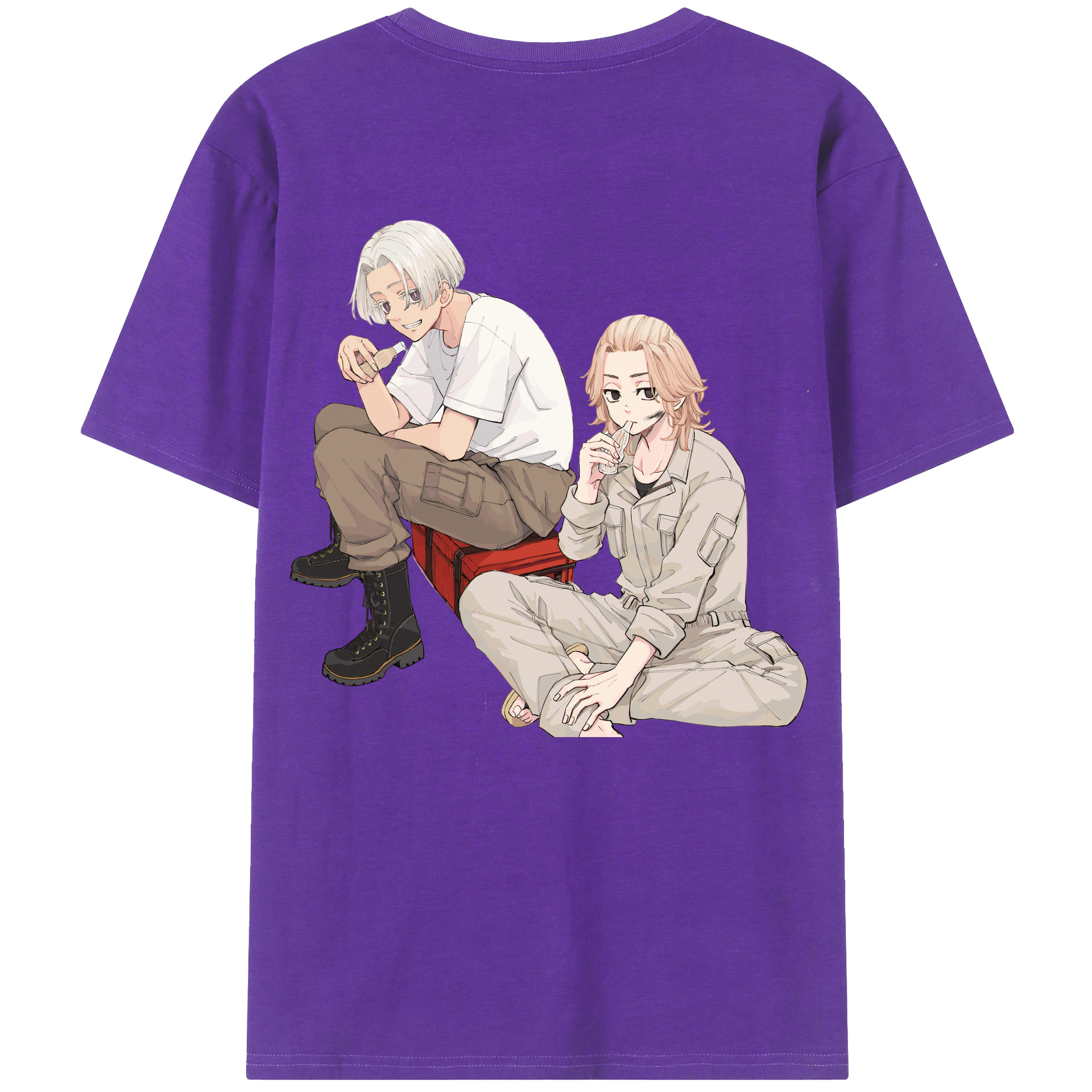 （画像用） 東京リベンジャーズ Tokyo Revengers 綿100％半袖Tシャツ（背面プリント）