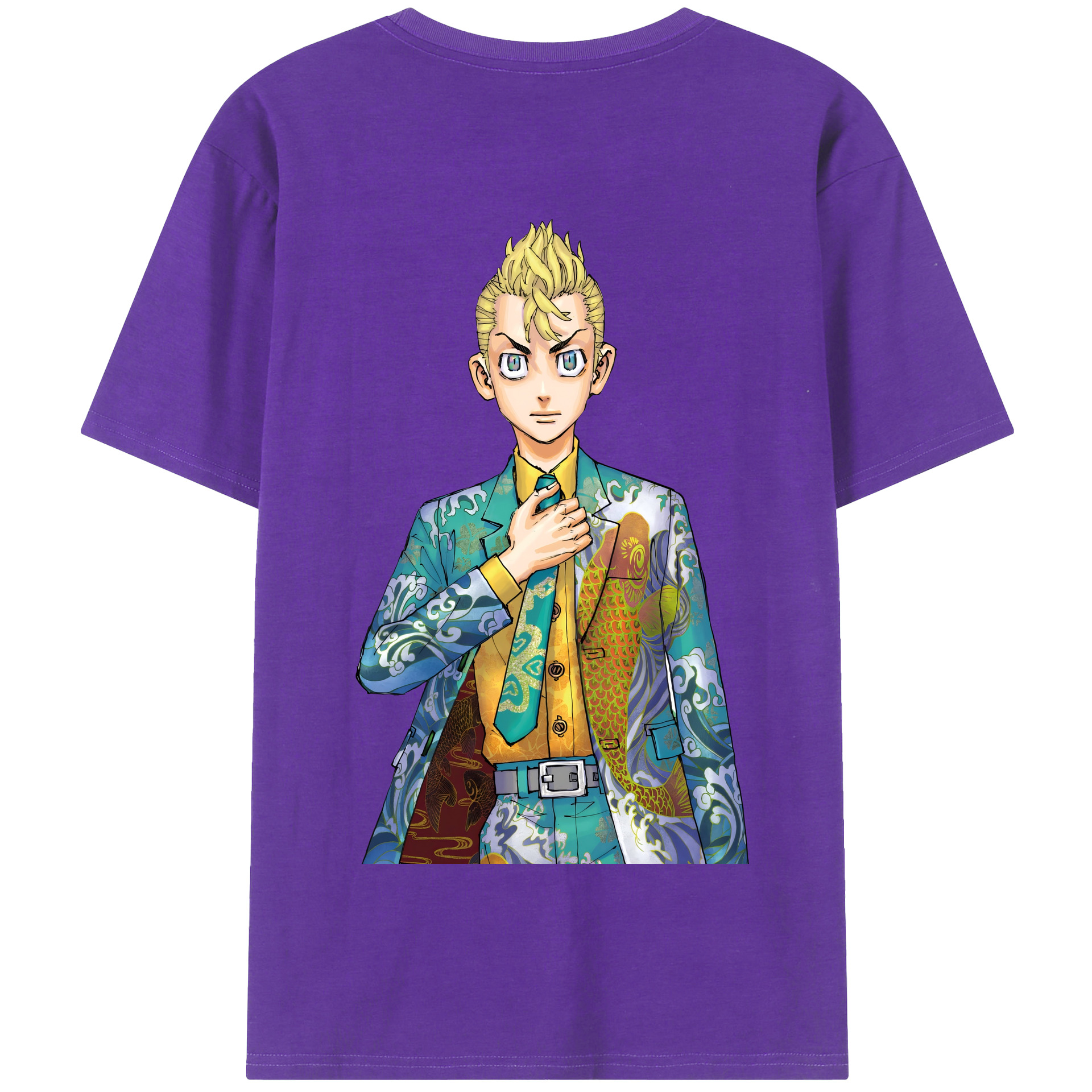 （画像用） 東京リベンジャーズ Tokyo Revengers 綿100％半袖Tシャツ（背面プリント）