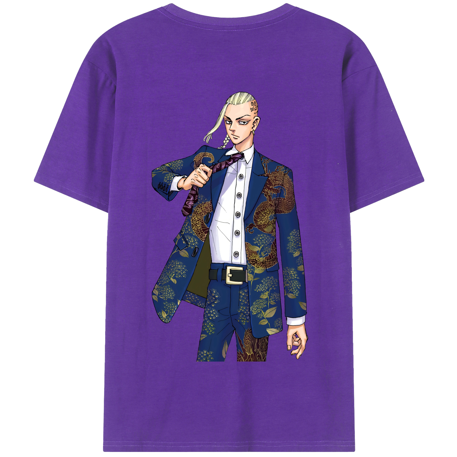 （画像用） 東京リベンジャーズ Tokyo Revengers 綿100％半袖Tシャツ（背面プリント）