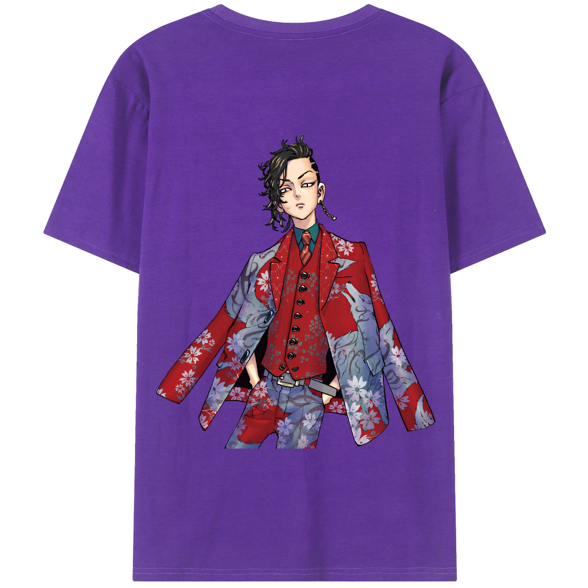 （画像用） 東京リベンジャーズ Tokyo Revengers 綿100％半袖Tシャツ（背面プリント）