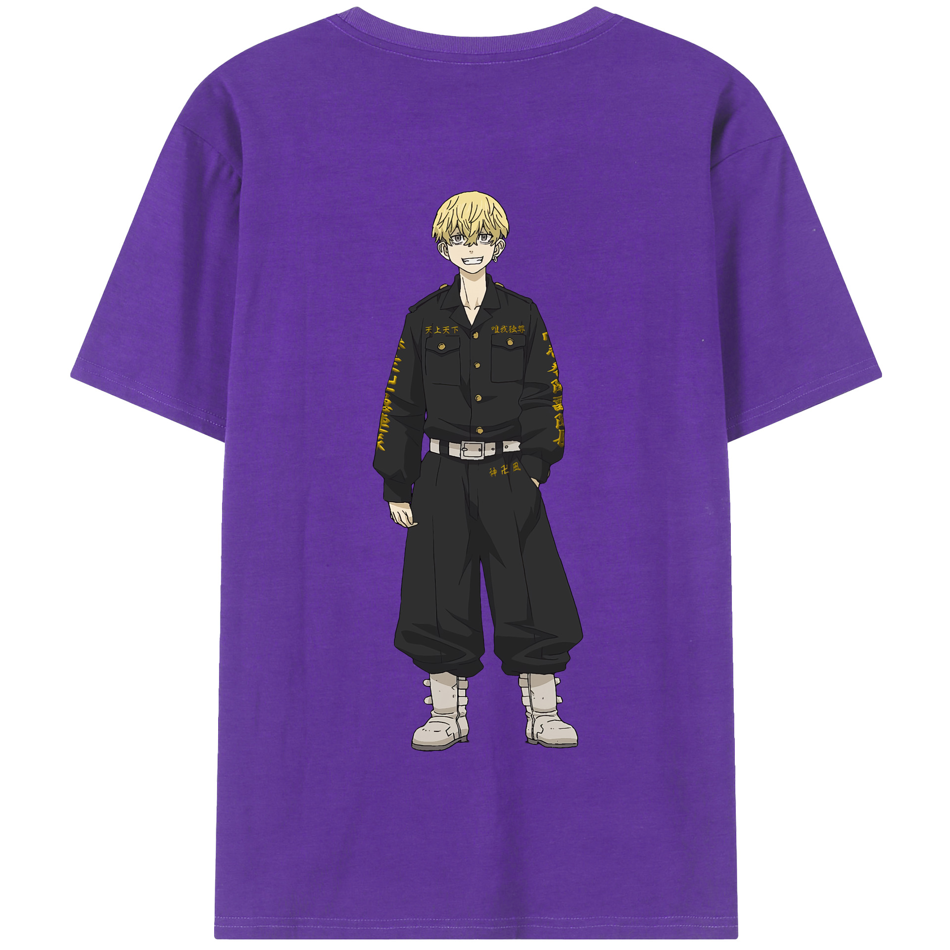（画像用） 東京リベンジャーズ Tokyo Revengers 綿100％半袖Tシャツ（背面プリント）
