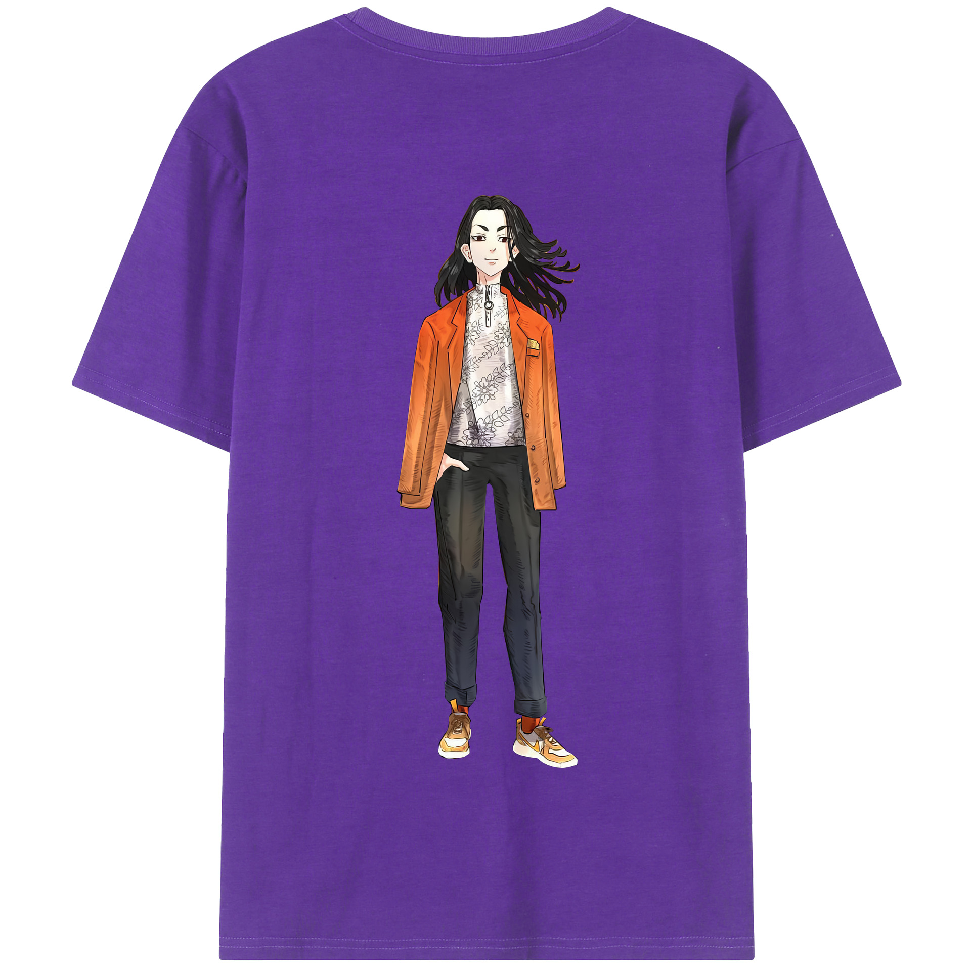（画像用） 東京リベンジャーズ Tokyo Revengers 綿100％半袖Tシャツ（背面プリント）