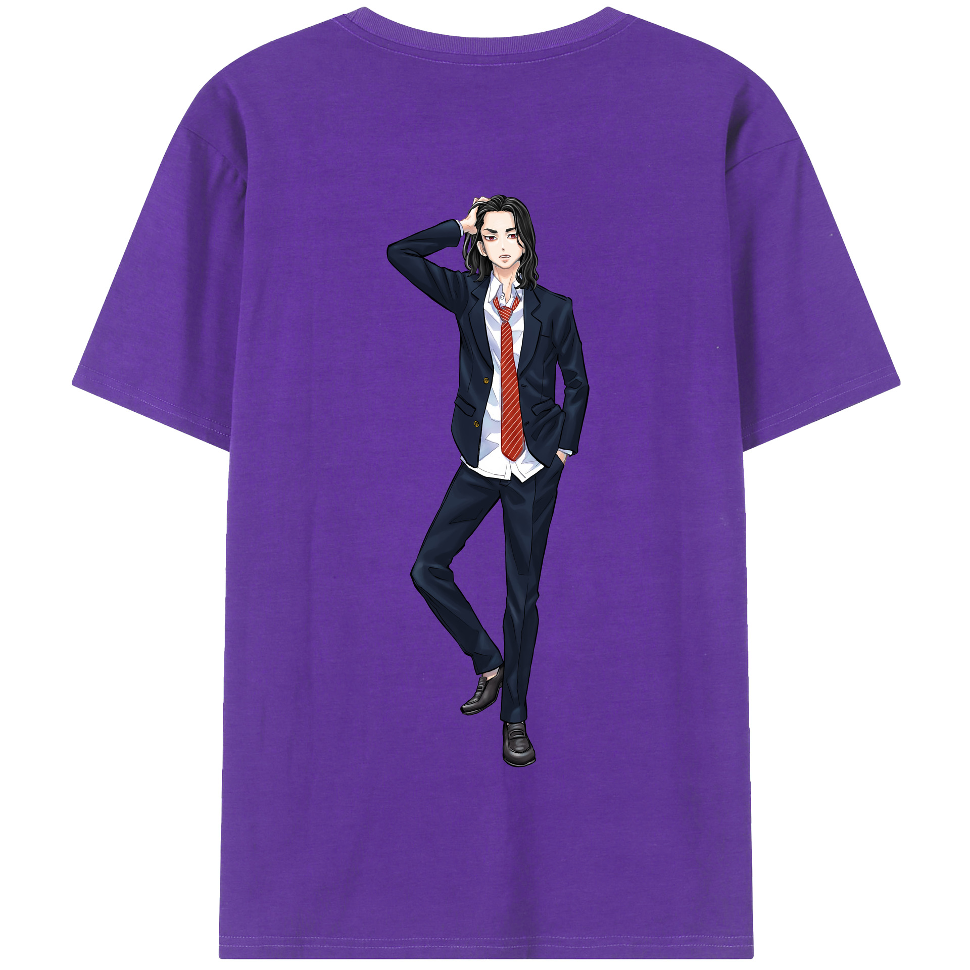 （画像用） 東京リベンジャーズ Tokyo Revengers 綿100％半袖Tシャツ（背面プリント）