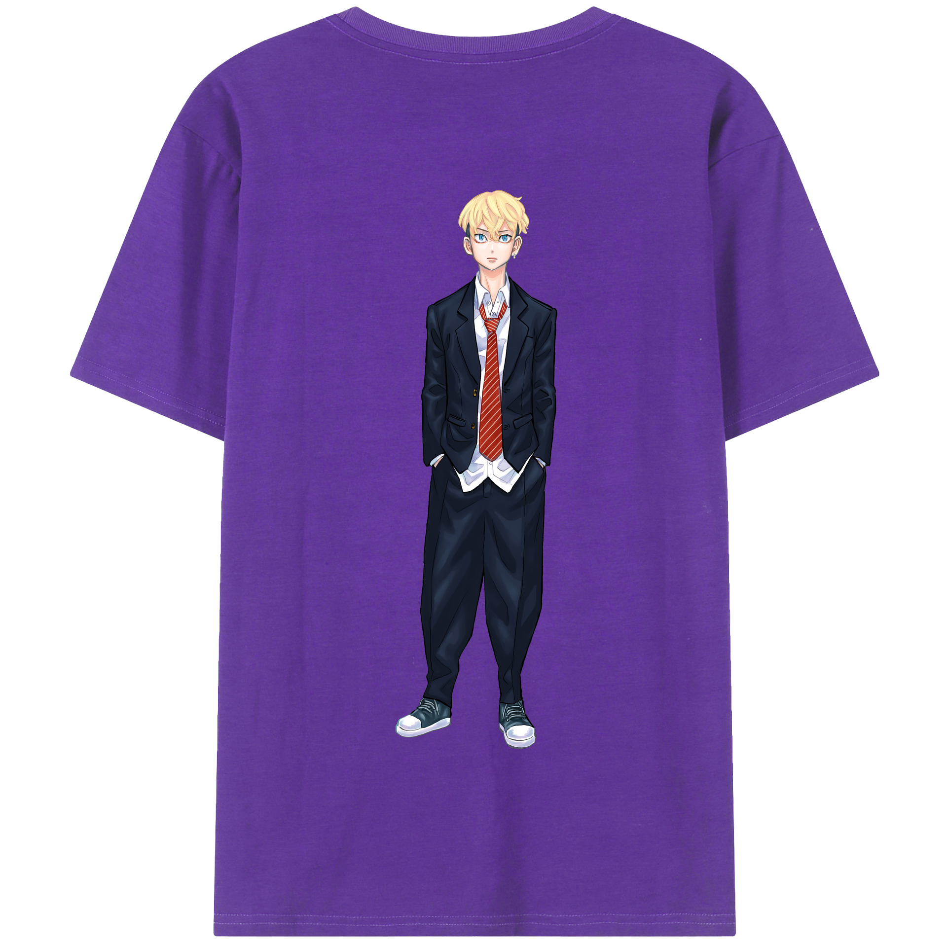 （画像用） 東京リベンジャーズ Tokyo Revengers 綿100％半袖Tシャツ（背面プリント）