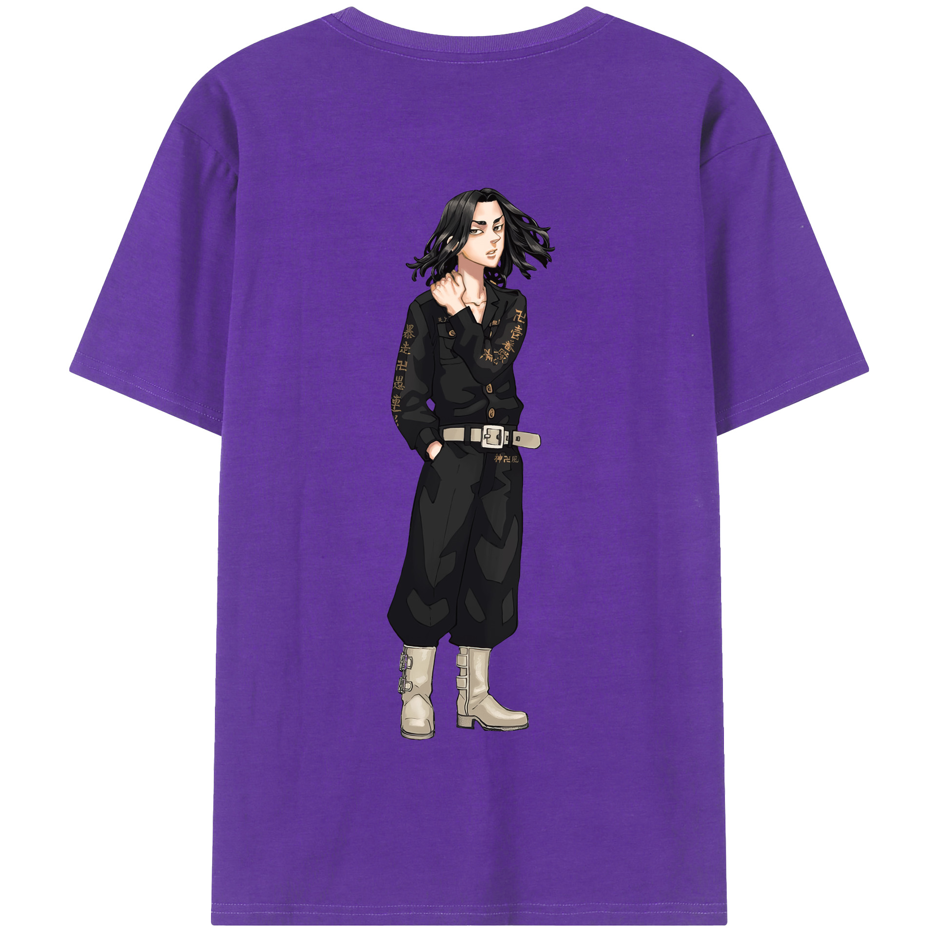 （画像用） 東京リベンジャーズ Tokyo Revengers 綿100％半袖Tシャツ（背面プリント）