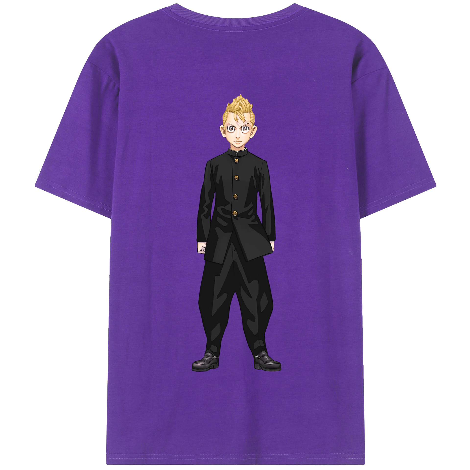 （画像用） 東京リベンジャーズ Tokyo Revengers 綿100％半袖Tシャツ（背面プリント）