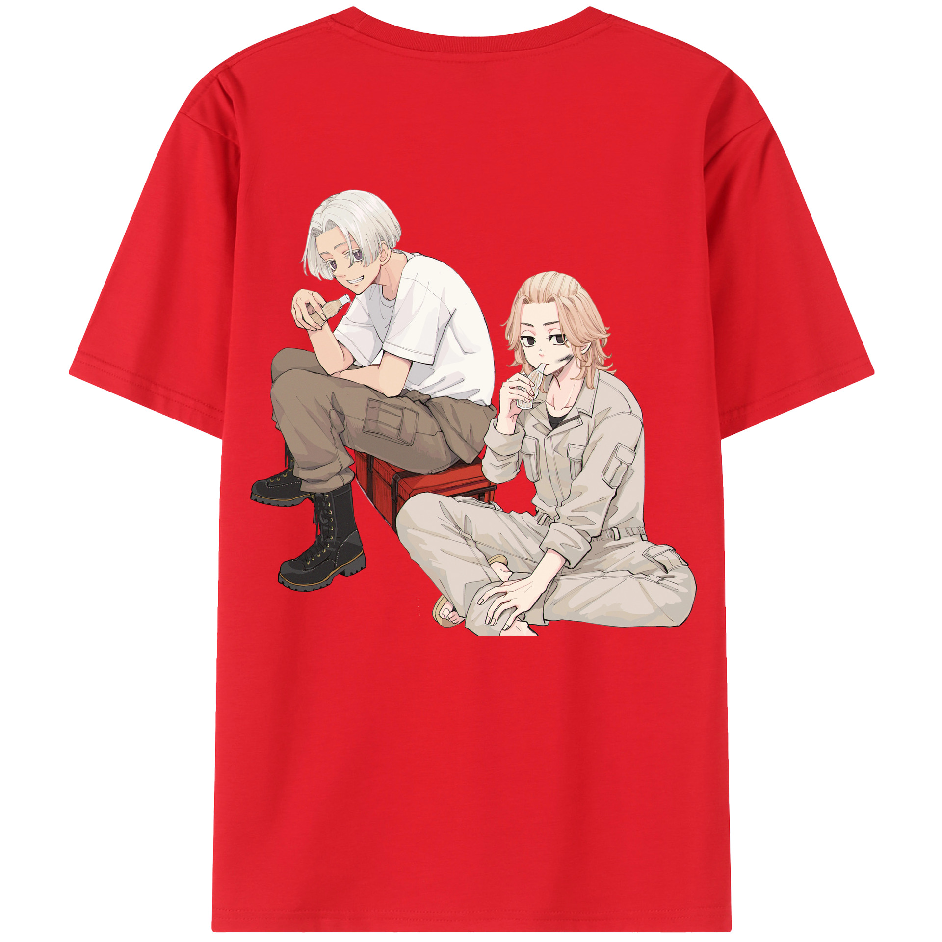 （画像用） 東京リベンジャーズ Tokyo Revengers 綿100％半袖Tシャツ（背面プリント）
