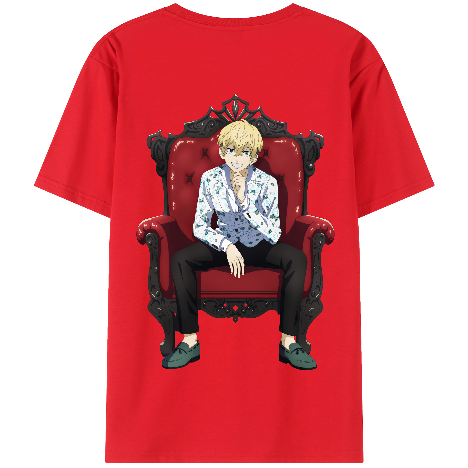 （画像用） 東京リベンジャーズ Tokyo Revengers 綿100％半袖Tシャツ（背面プリント）