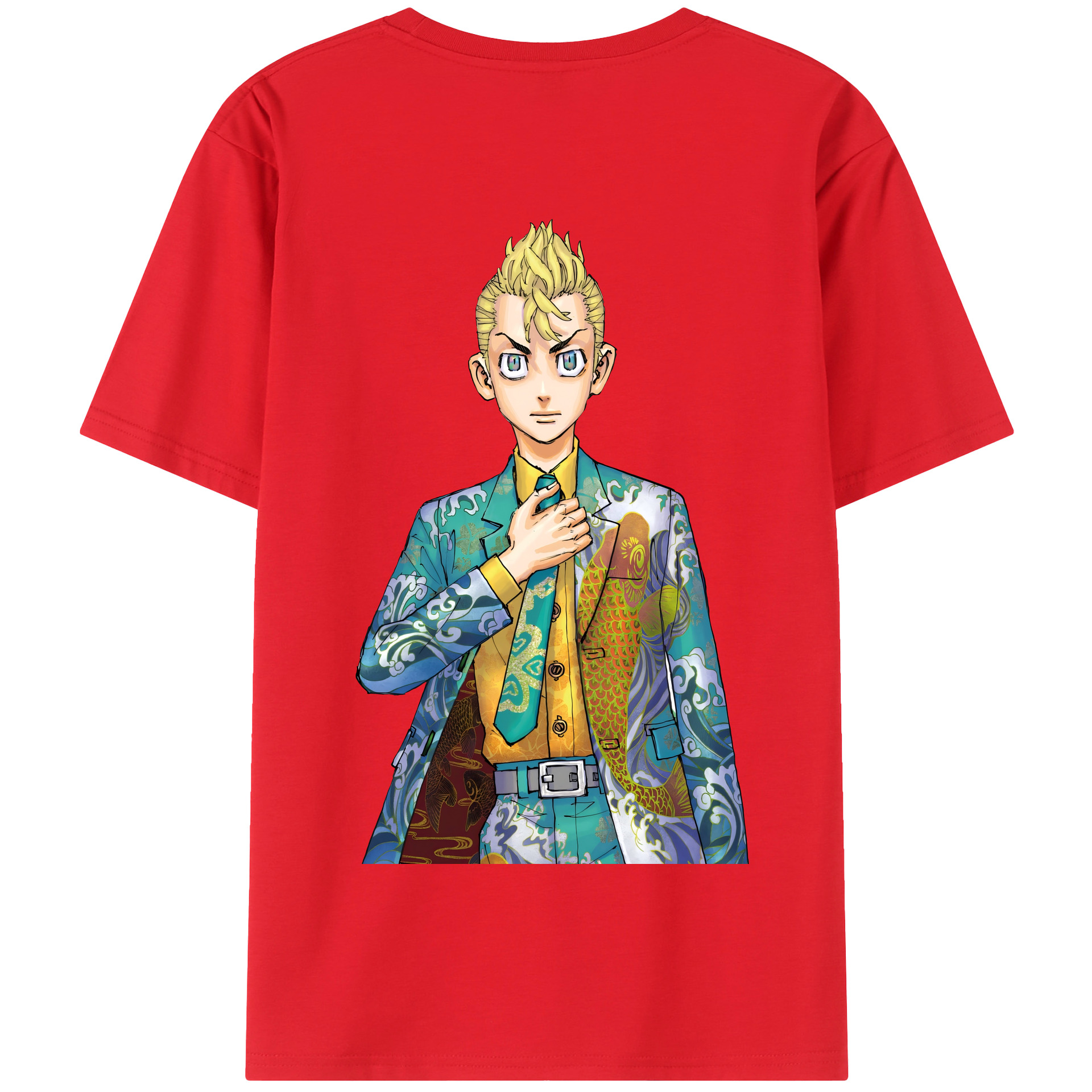 （画像用） 東京リベンジャーズ Tokyo Revengers 綿100％半袖Tシャツ（背面プリント）