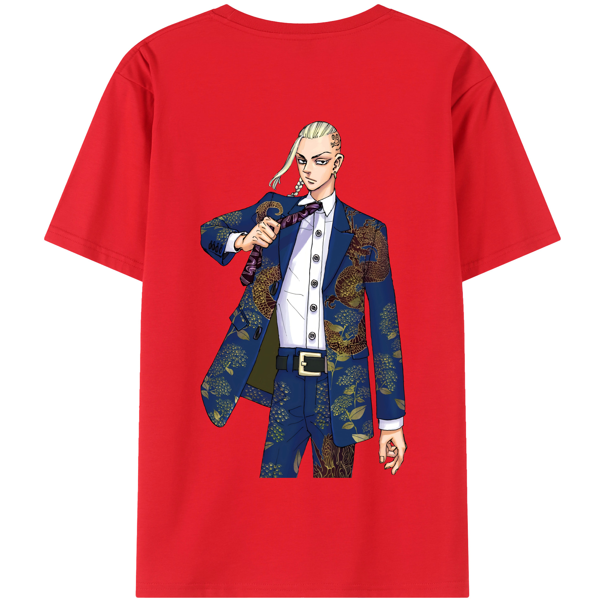 （画像用） 東京リベンジャーズ Tokyo Revengers 綿100％半袖Tシャツ（背面プリント）