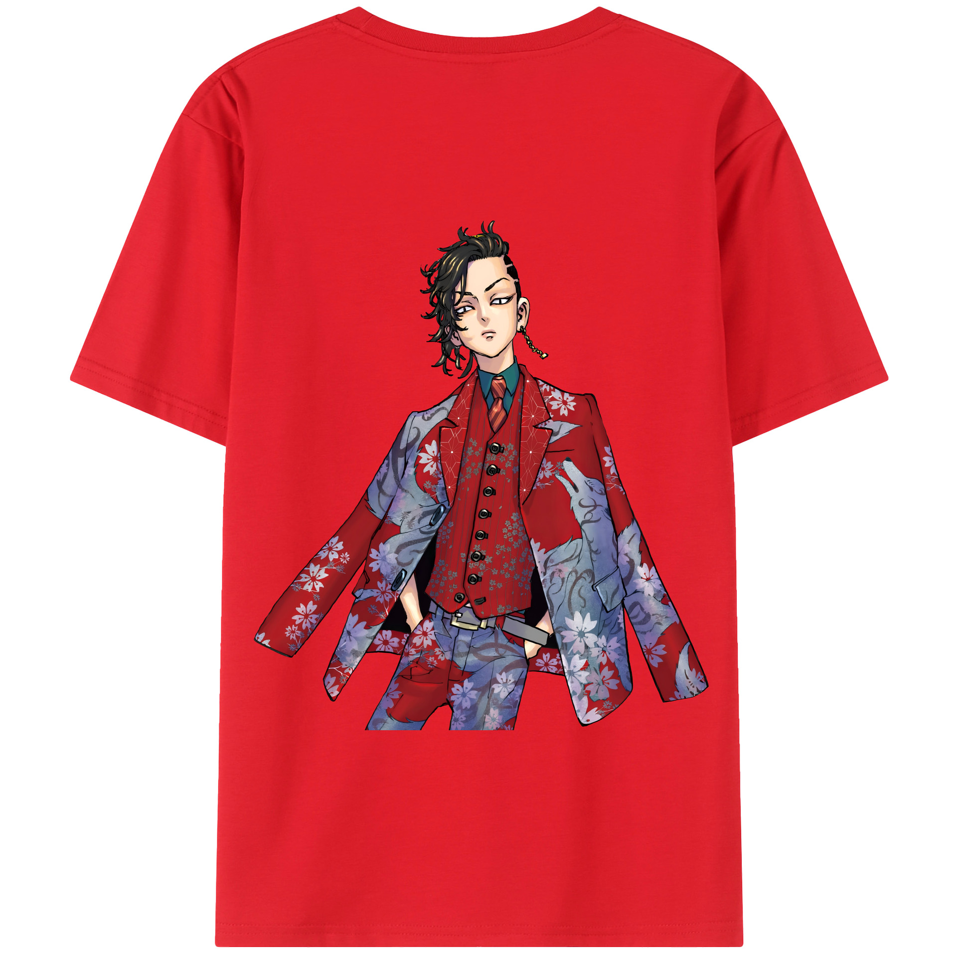 （画像用） 東京リベンジャーズ Tokyo Revengers 綿100％半袖Tシャツ（背面プリント）