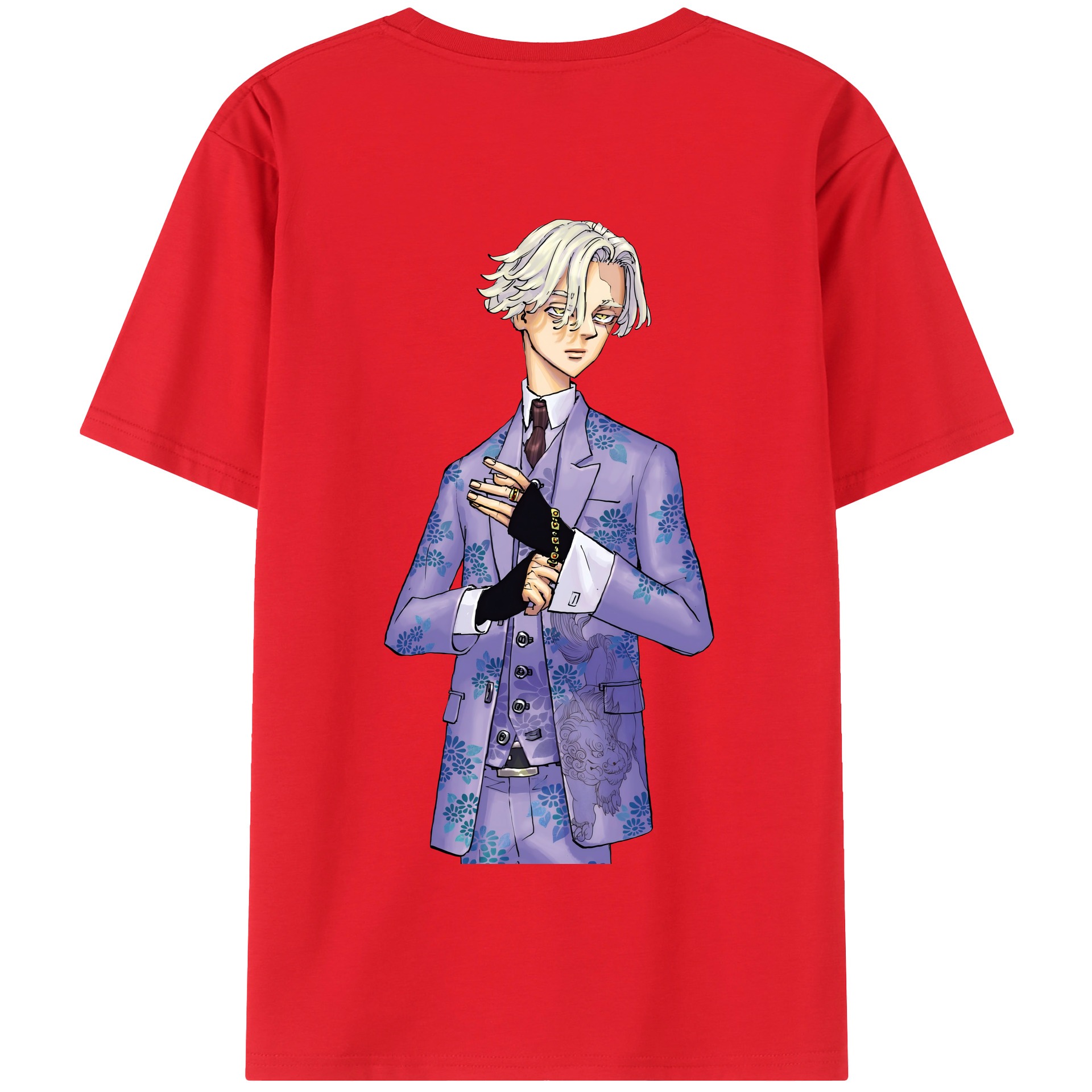 （画像用） 東京リベンジャーズ Tokyo Revengers 綿100％半袖Tシャツ（背面プリント）