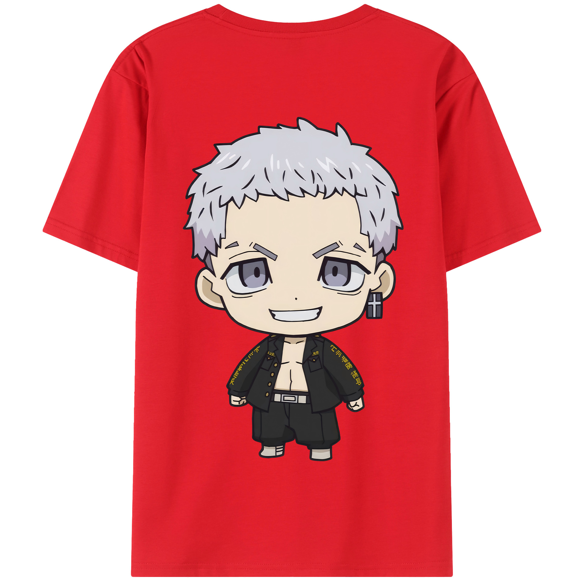 （画像用） 東京リベンジャーズ Tokyo Revengers 綿100％半袖Tシャツ（背面プリント）