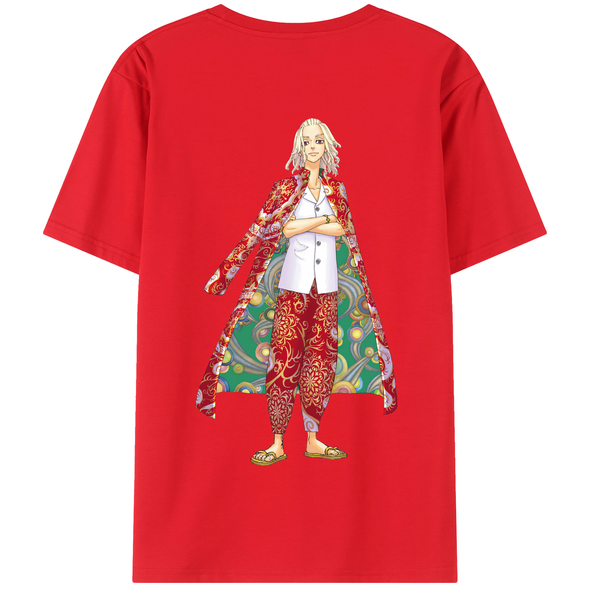 （画像用） 東京リベンジャーズ Tokyo Revengers 綿100％半袖Tシャツ（背面プリント）