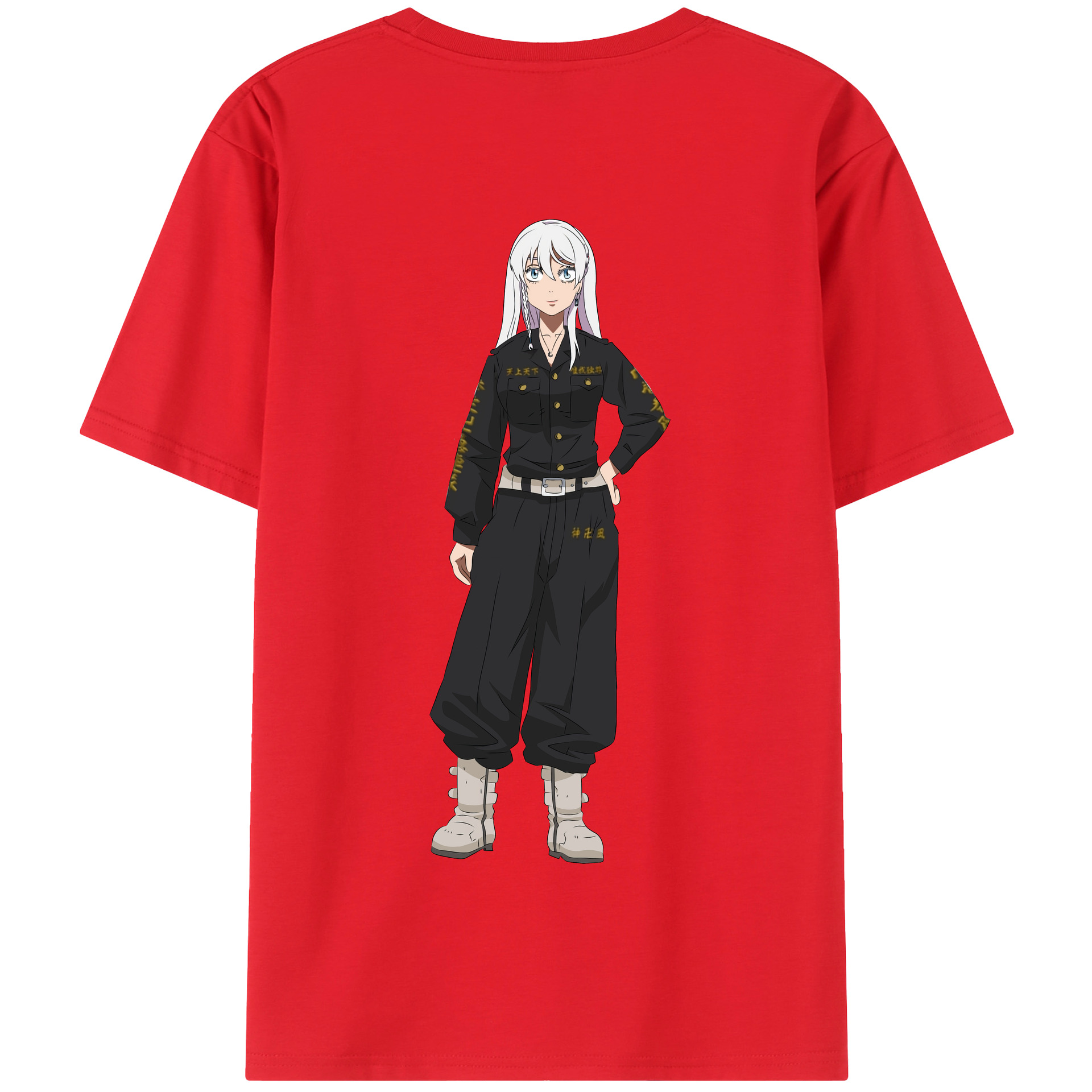 （画像用） 東京リベンジャーズ Tokyo Revengers 綿100％半袖Tシャツ（背面プリント）