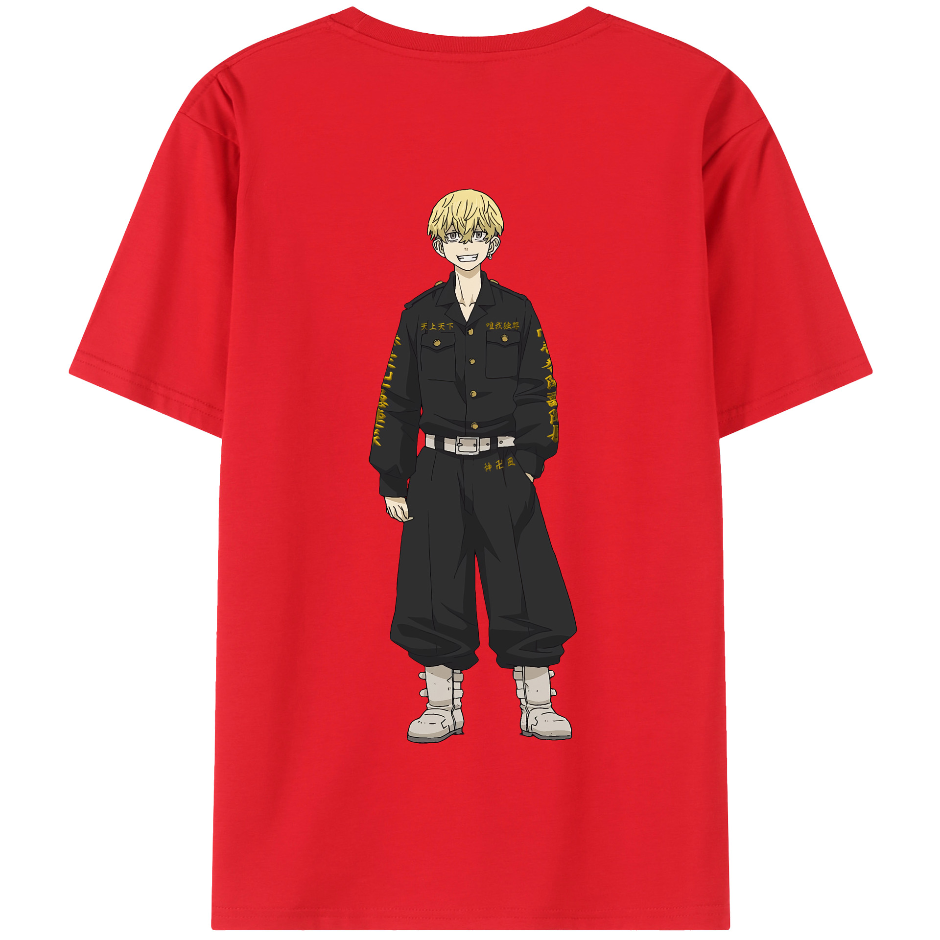 （画像用） 東京リベンジャーズ Tokyo Revengers 綿100％半袖Tシャツ（背面プリント）