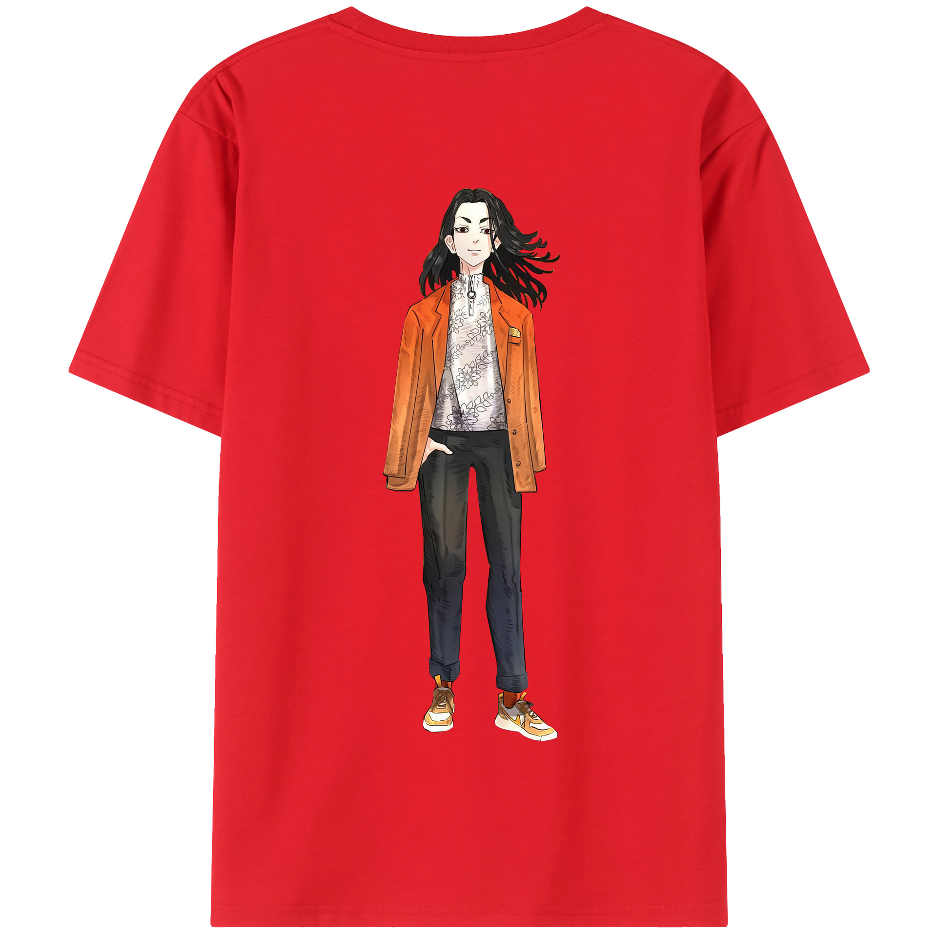 （画像用） 東京リベンジャーズ Tokyo Revengers 綿100％半袖Tシャツ（背面プリント）