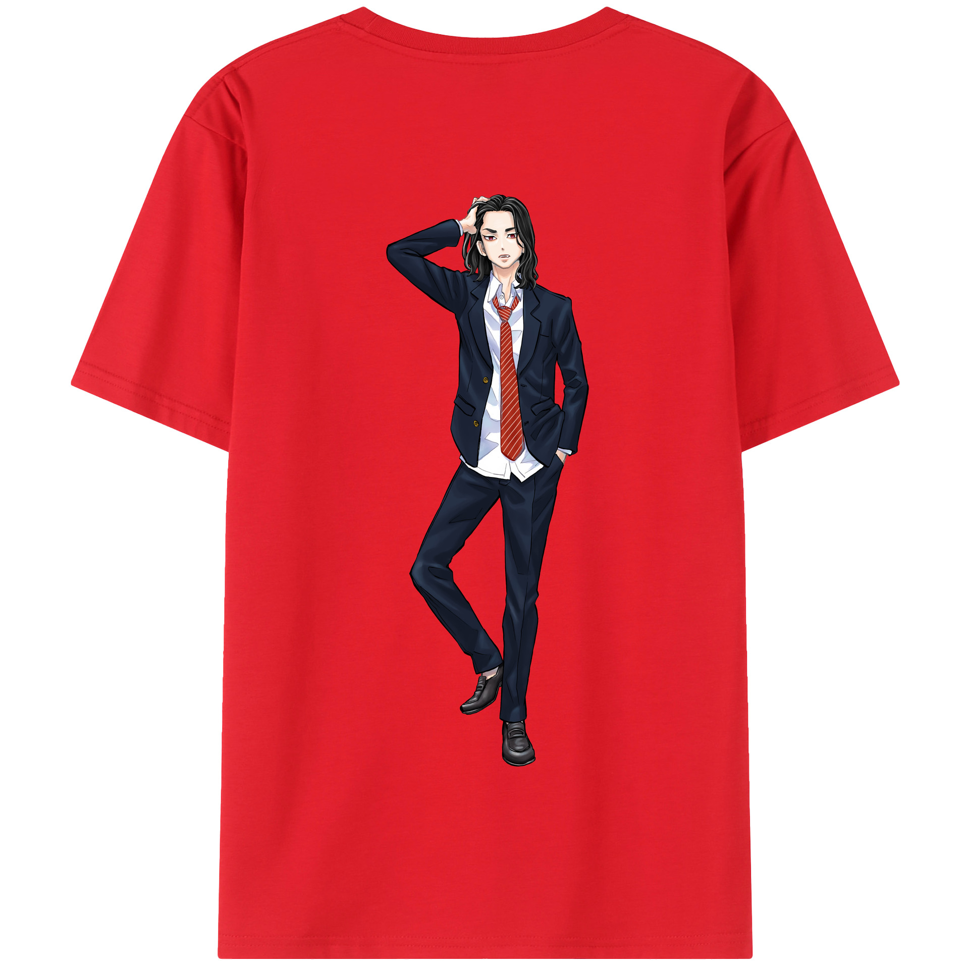 （画像用） 東京リベンジャーズ Tokyo Revengers 綿100％半袖Tシャツ（背面プリント）
