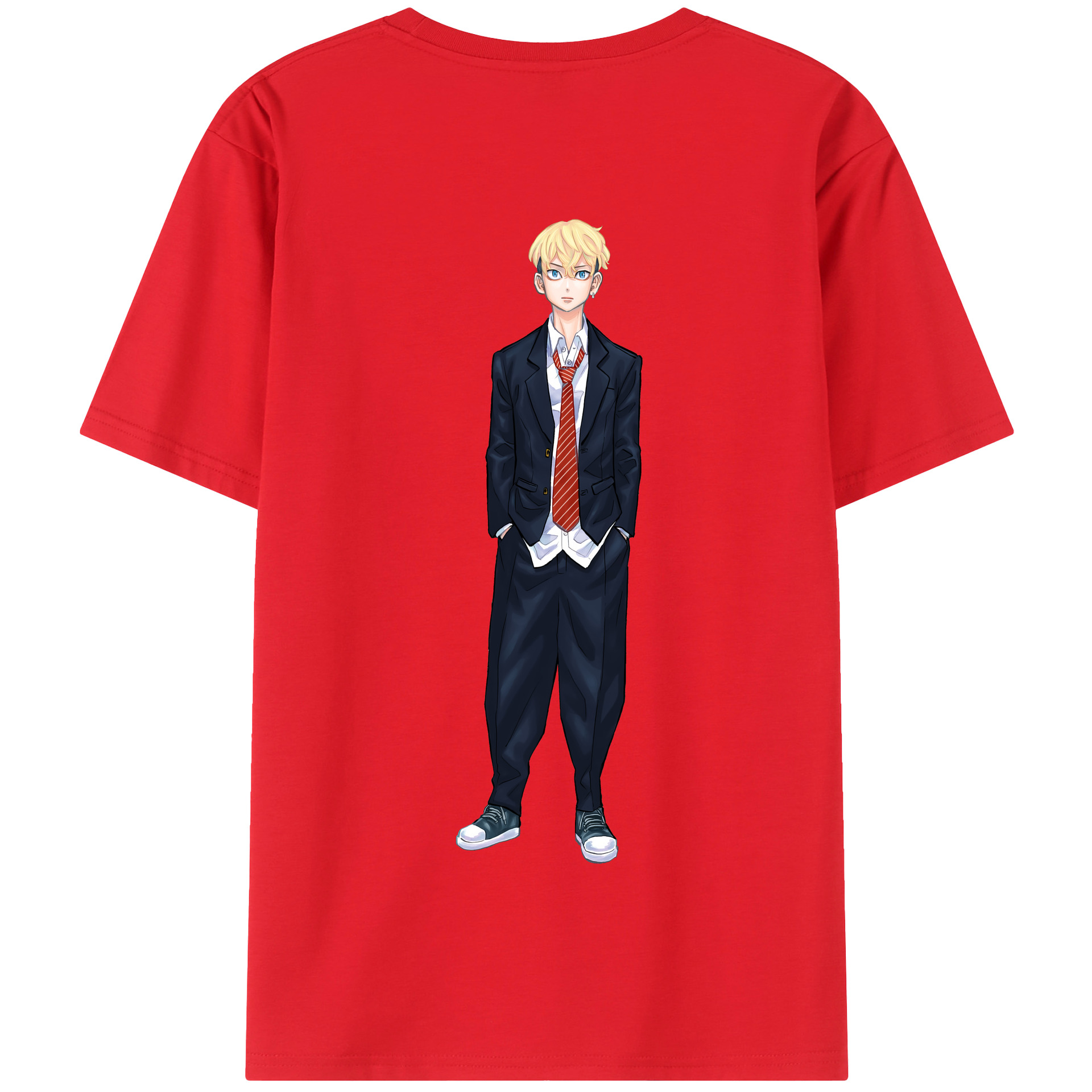（画像用） 東京リベンジャーズ Tokyo Revengers 綿100％半袖Tシャツ（背面プリント）