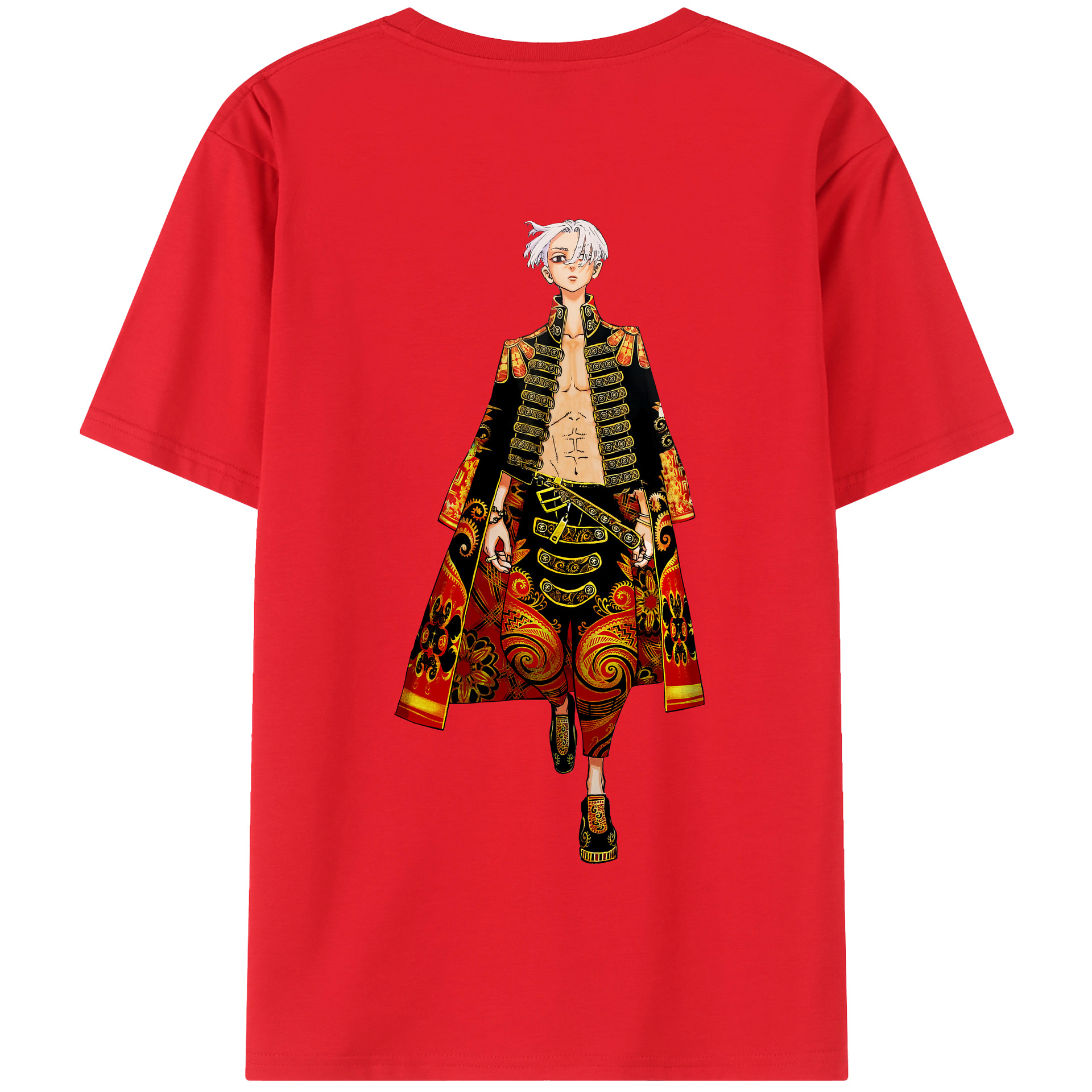 （画像用） 東京リベンジャーズ Tokyo Revengers 綿100％半袖Tシャツ（背面プリント）