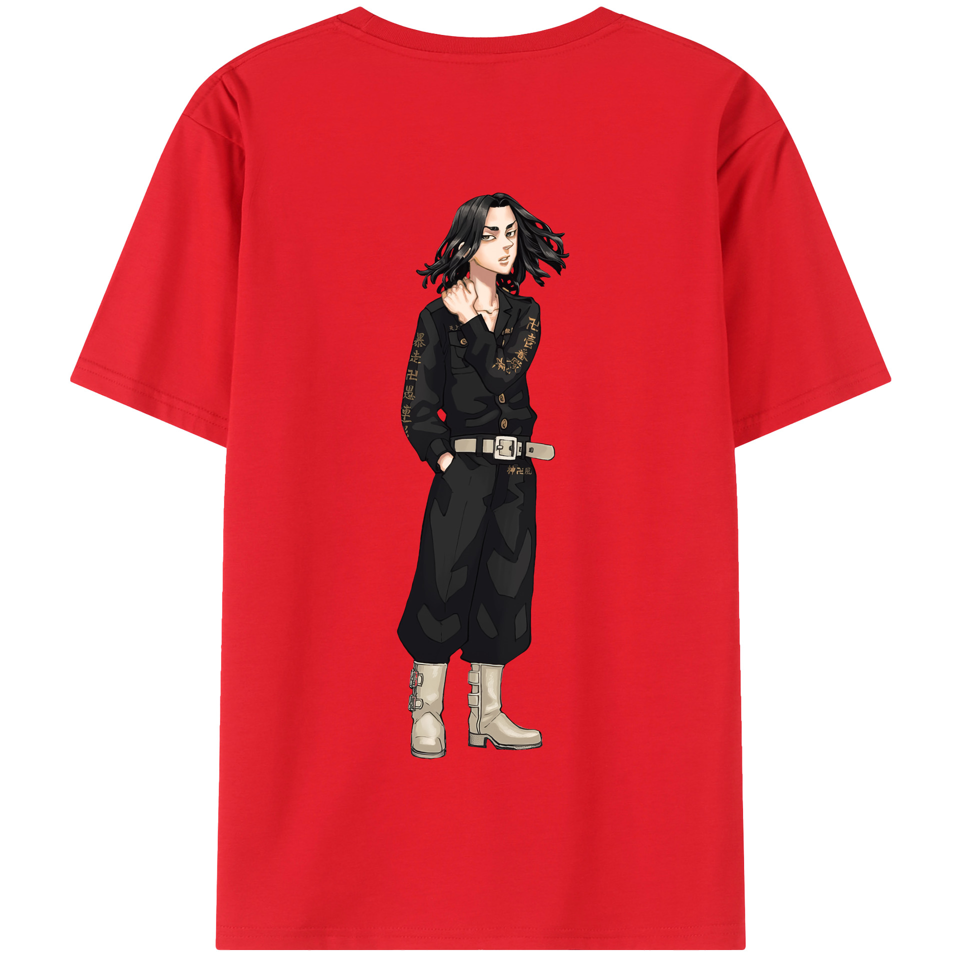 （画像用） 東京リベンジャーズ Tokyo Revengers 綿100％半袖Tシャツ（背面プリント）