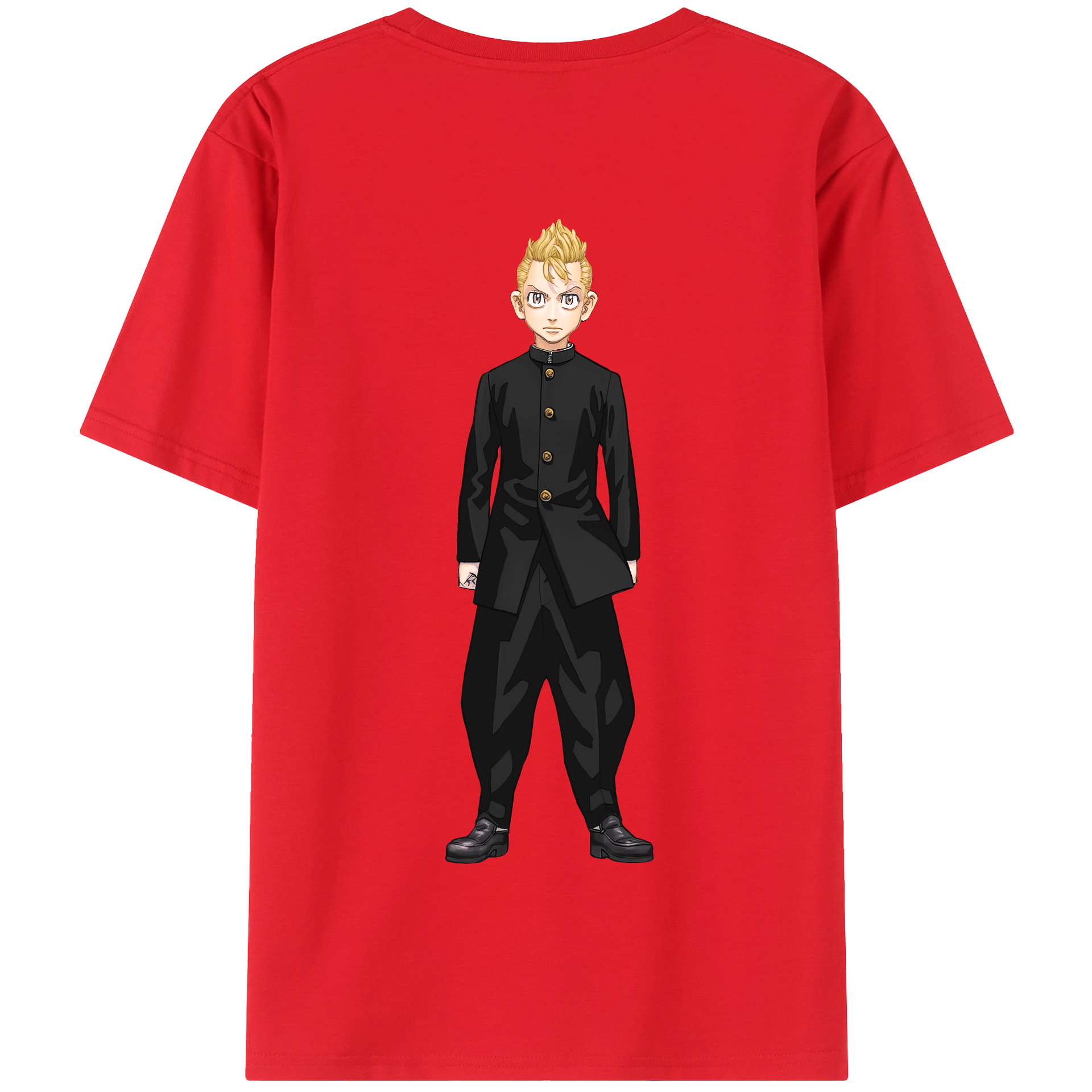 （画像用） 東京リベンジャーズ Tokyo Revengers 綿100％半袖Tシャツ（背面プリント）