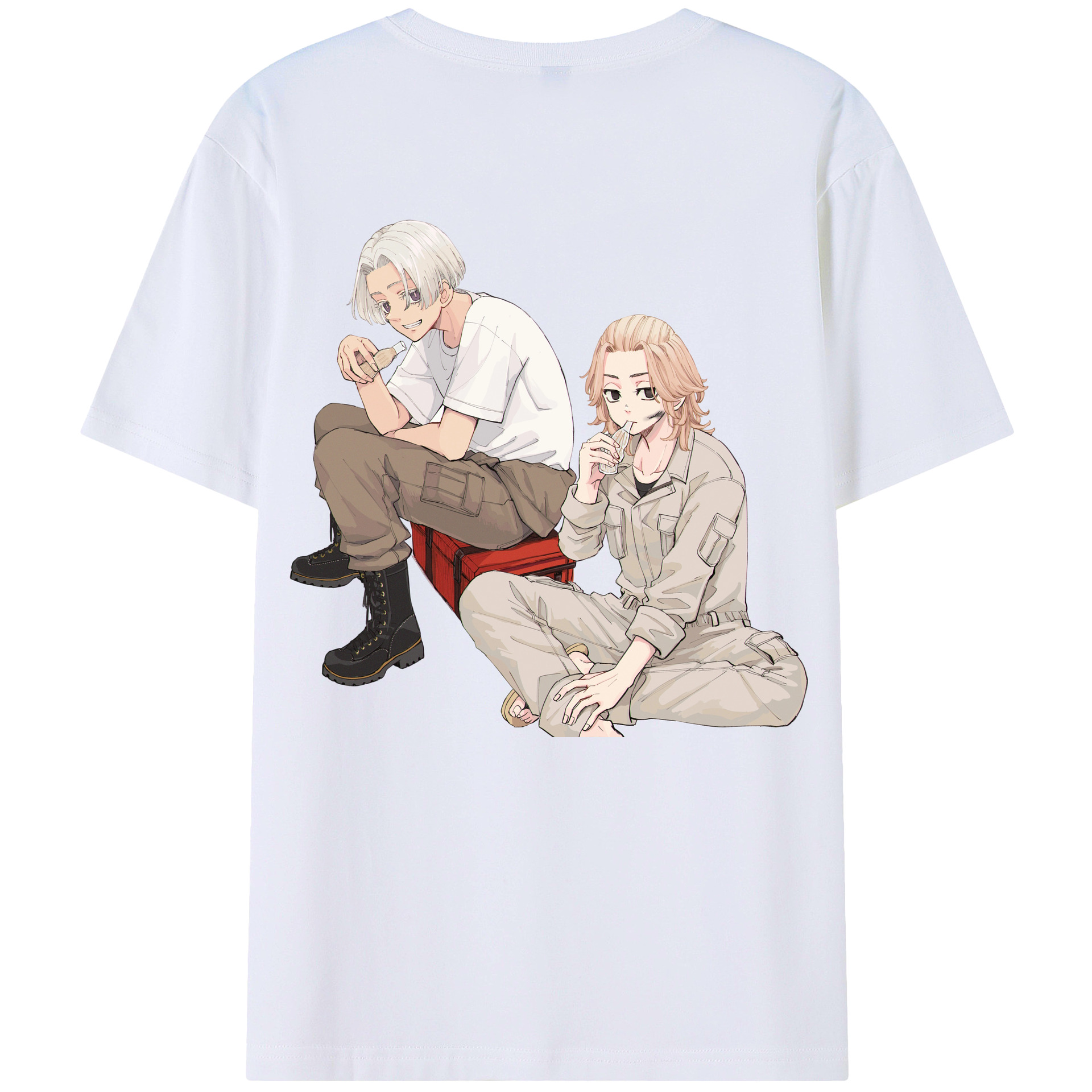 （画像用） 東京リベンジャーズ Tokyo Revengers 綿100％半袖Tシャツ（背面プリント）