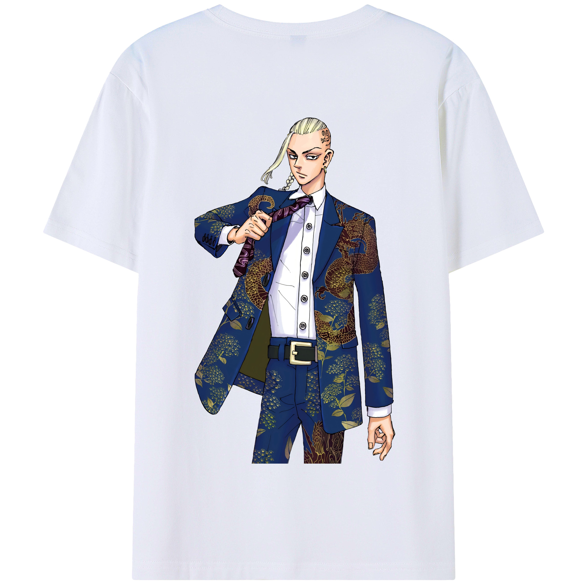 （画像用） 東京リベンジャーズ Tokyo Revengers 綿100％半袖Tシャツ（背面プリント）