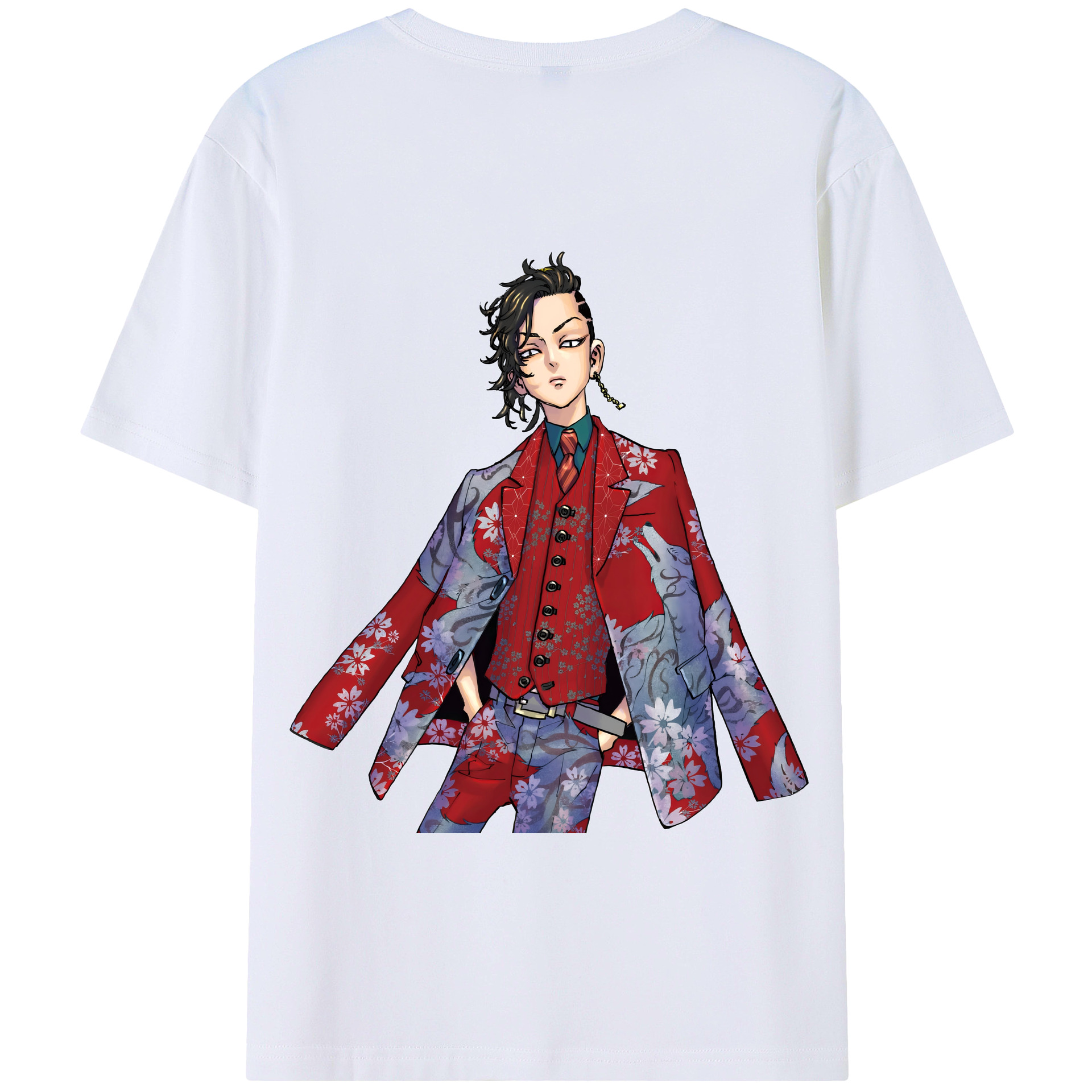 （画像用） 東京リベンジャーズ Tokyo Revengers 綿100％半袖Tシャツ（背面プリント）