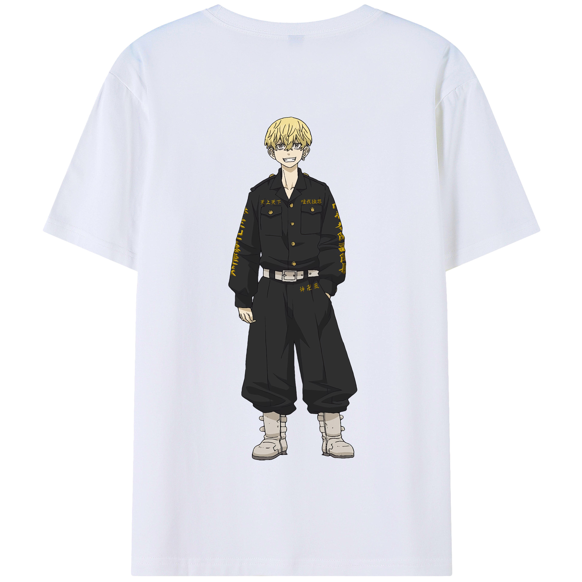 （画像用） 東京リベンジャーズ Tokyo Revengers 綿100％半袖Tシャツ（背面プリント）