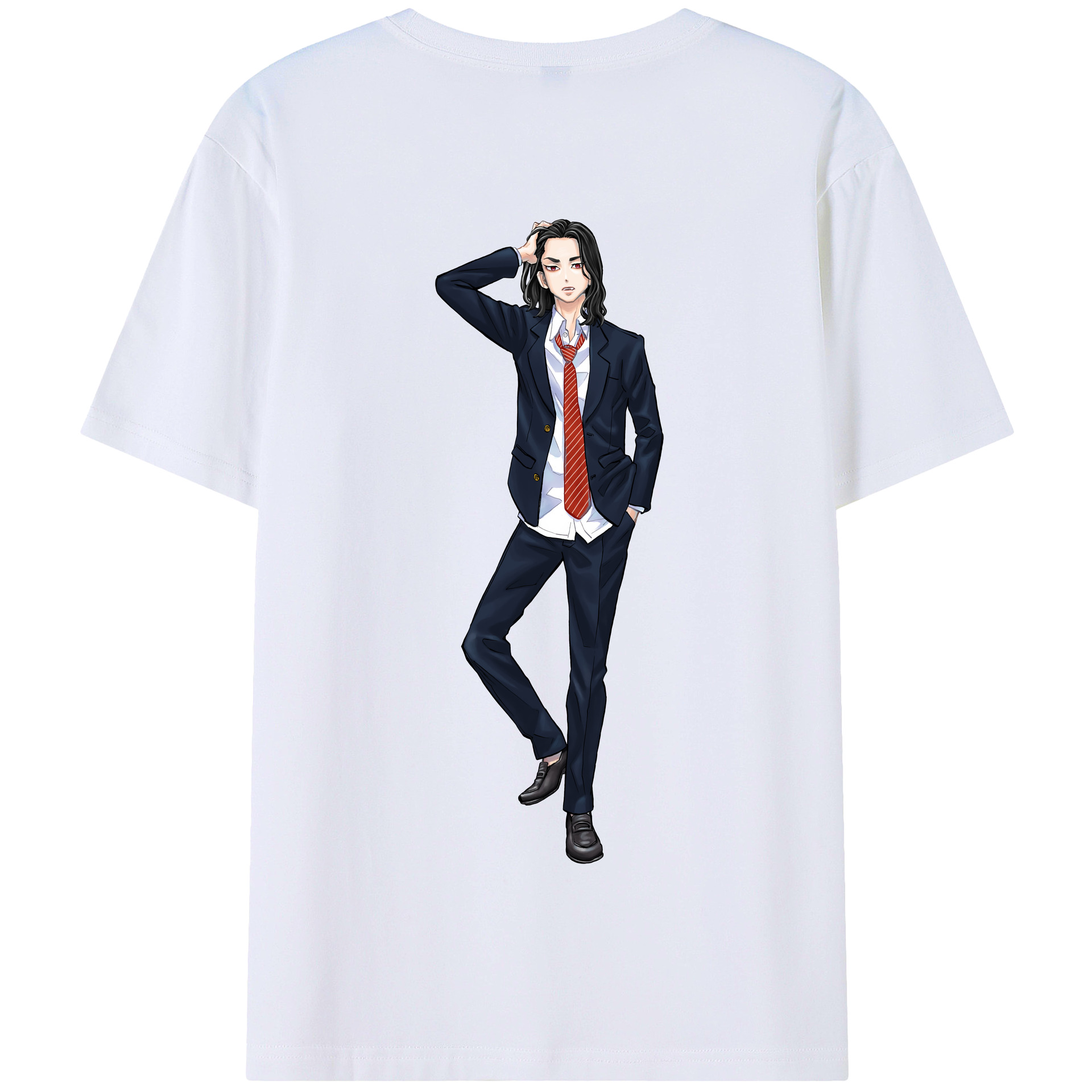（画像用） 東京リベンジャーズ Tokyo Revengers 綿100％半袖Tシャツ（背面プリント）