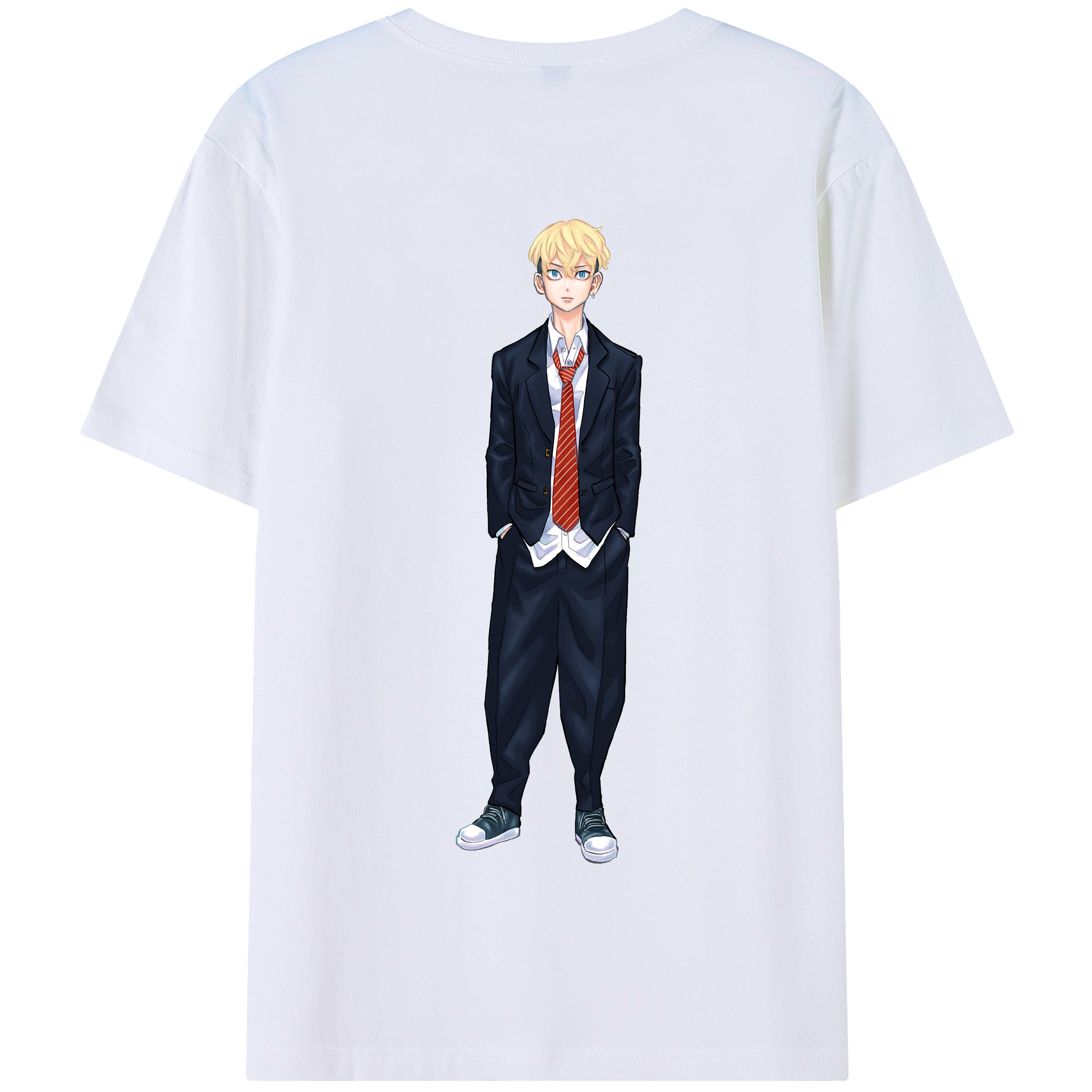 （画像用） 東京リベンジャーズ Tokyo Revengers 綿100％半袖Tシャツ（背面プリント）