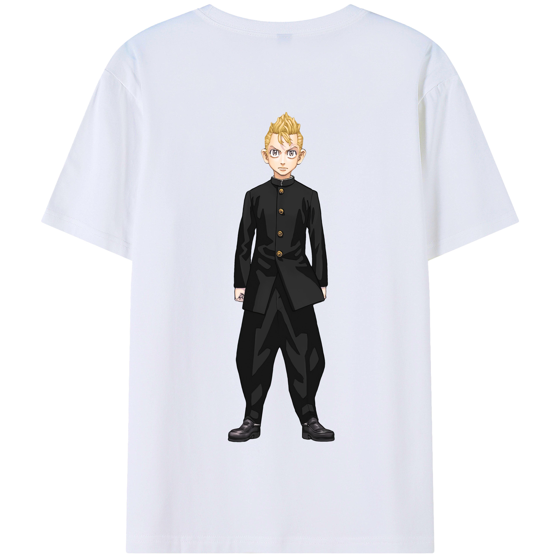 （画像用） 東京リベンジャーズ Tokyo Revengers 綿100％半袖Tシャツ（背面プリント）